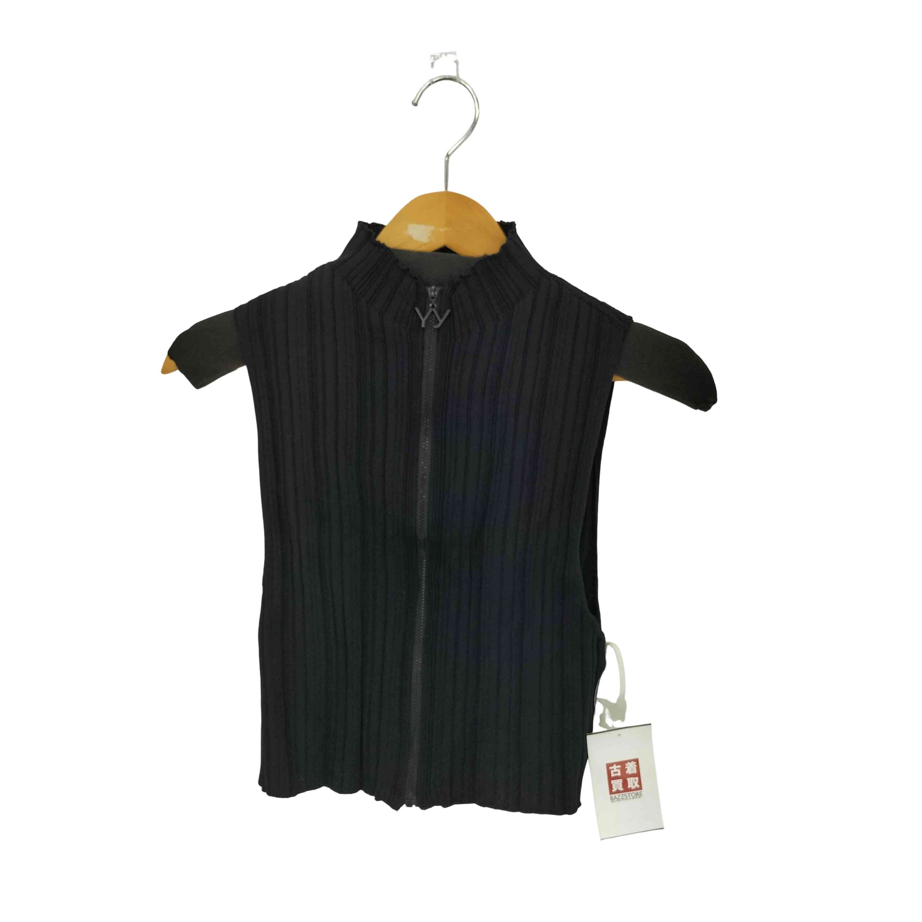 【中古】ユーズドフルギ USED古着 {{OPEN YY}} フロントジップ ニットベスト cool レディース 1
