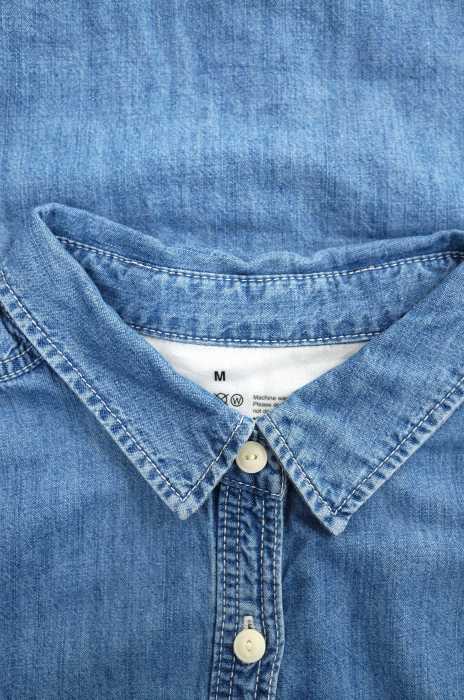 楽天市場 ムジ Muji シャツワンピース レディース 青系 Jpn M デニムシャツワンピース 中古 ブランド古着バズストア Bazzstore ブランド古着バズストア