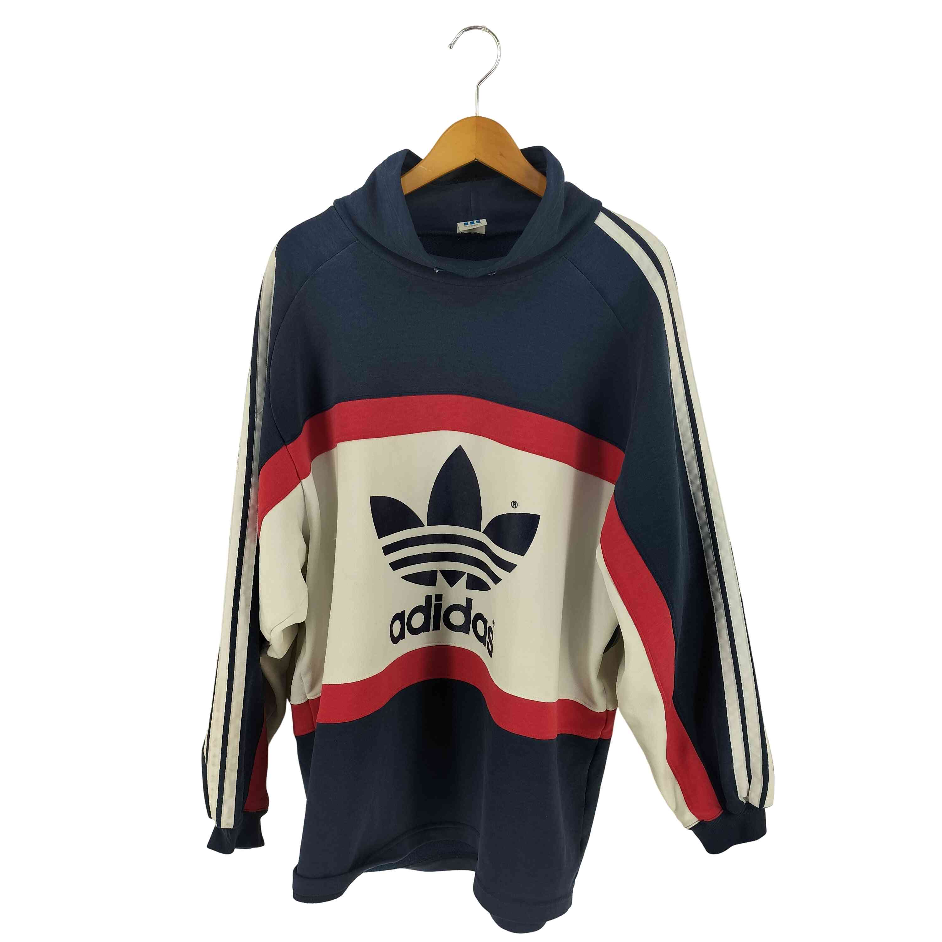 【中古】アディダス adidas 90S デサント製 ハイネック スウェット メンズ L