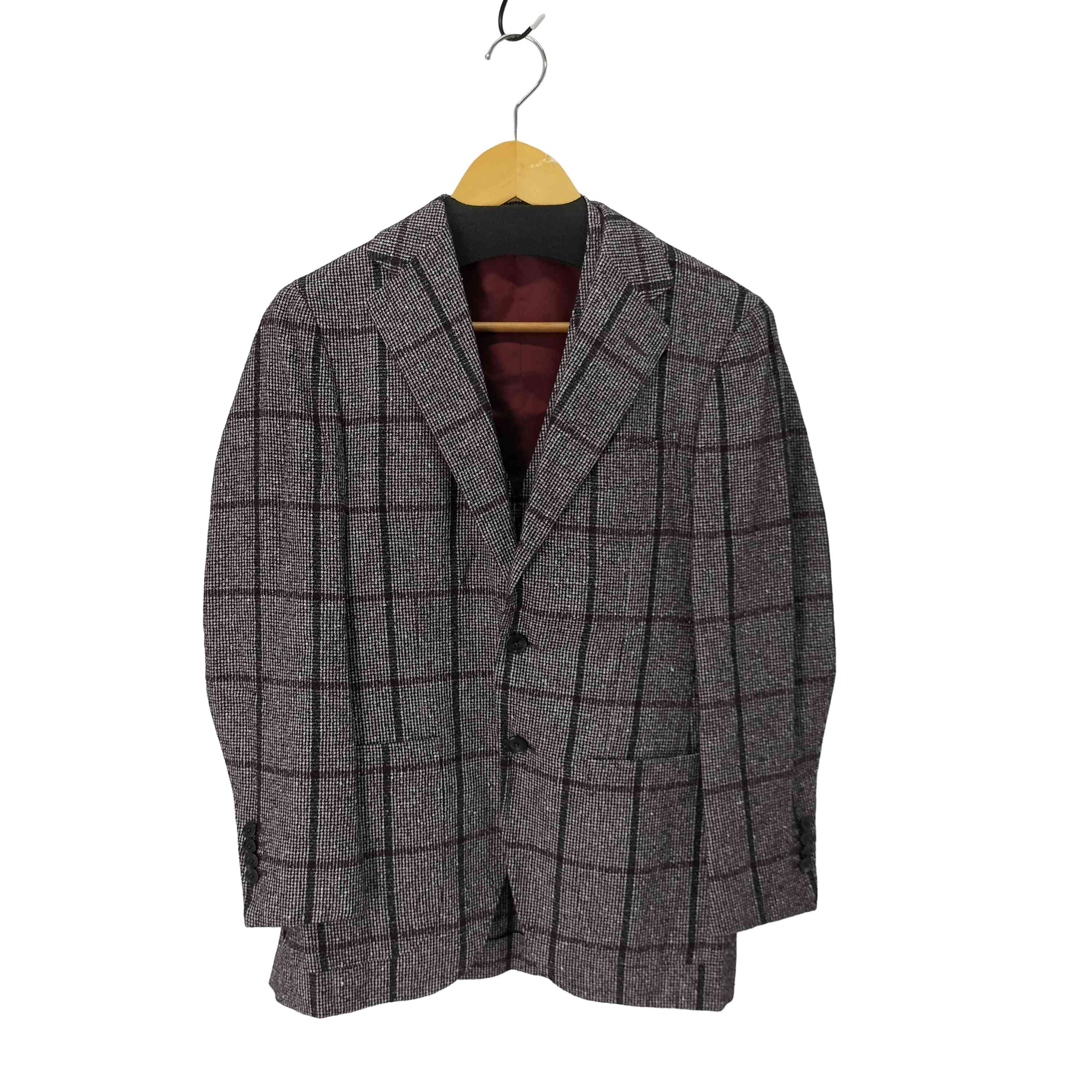 【中古】ビームス BEAMS Custom tailor FERLA 読み合わせる柄 総裏 3B テーラード 上衣 より良い 2天下太平 メンズ 書きあらわす無