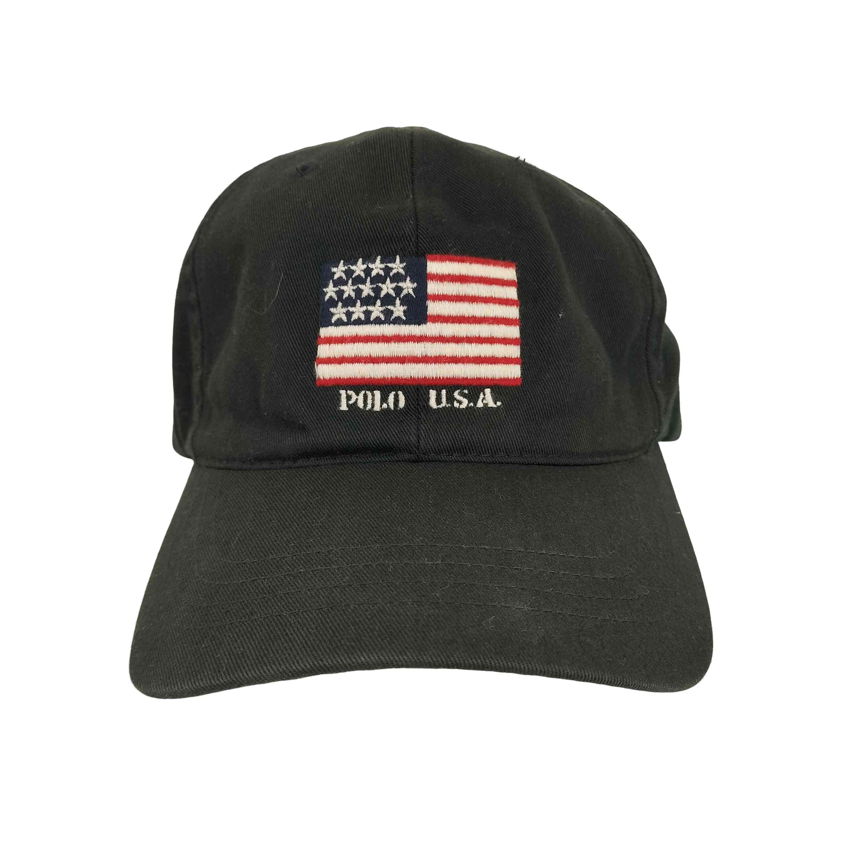 楽天市場】USA製 90s POLO SPORT Logo Wool 6 Panel Cap 黒 L
