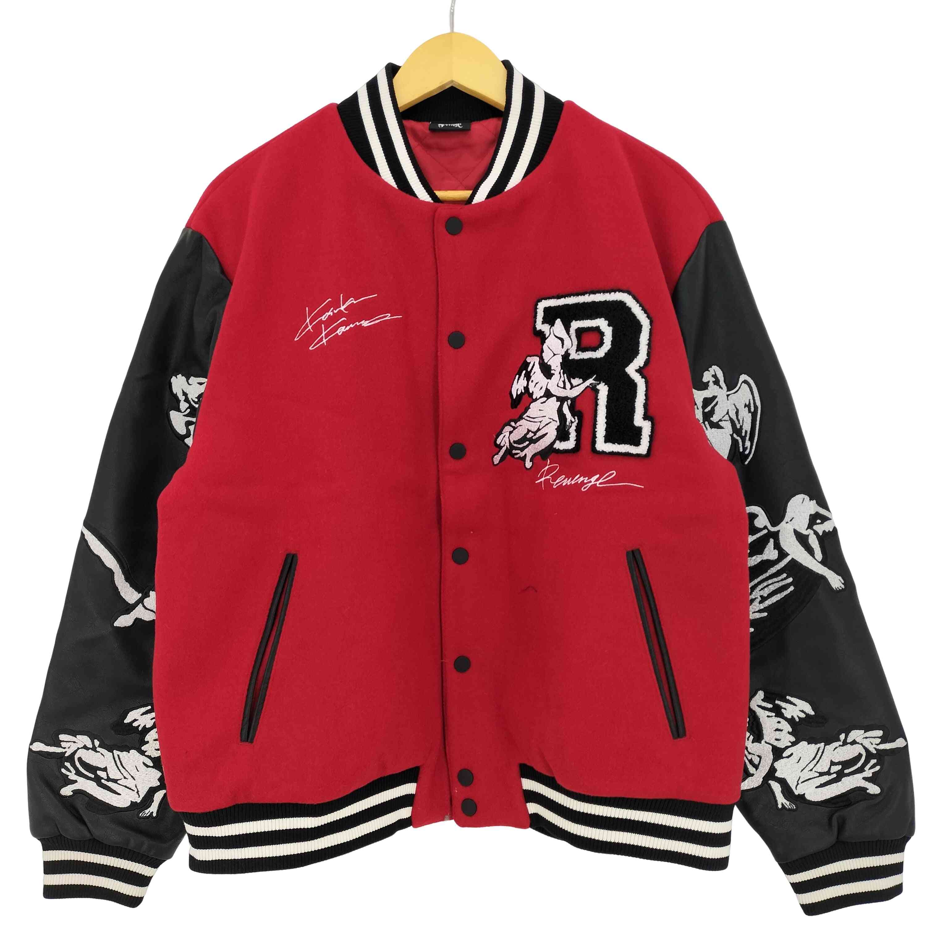 【中古】意趣晴らし REVENGE KOSUKE KAWAMURA Angel Varsity Jackets メンズ import：L
