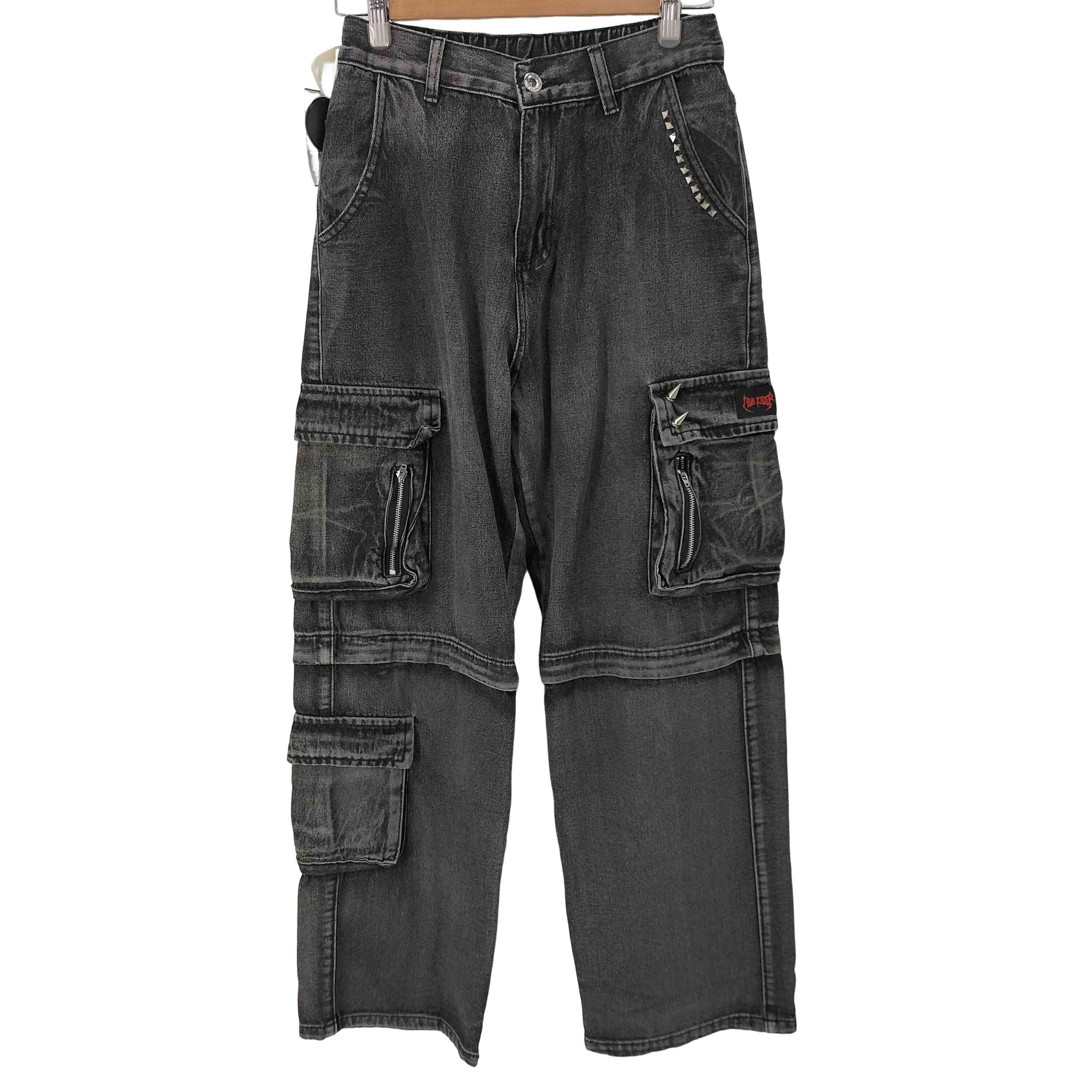 thugclub スタッズパンツ 楽天市場】【中古】THUG CLUBスタッズデニムパンツ ブラック