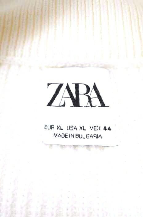 楽天市場 Zara ザラ ニット セーター メンズ 白系 Jpn Xl 日本サイズ Xl 相当 ハーフジッププルオーバーニット 中古 ブランド古着バズストアbazzstore Bazzstore ブランド古着バズストア