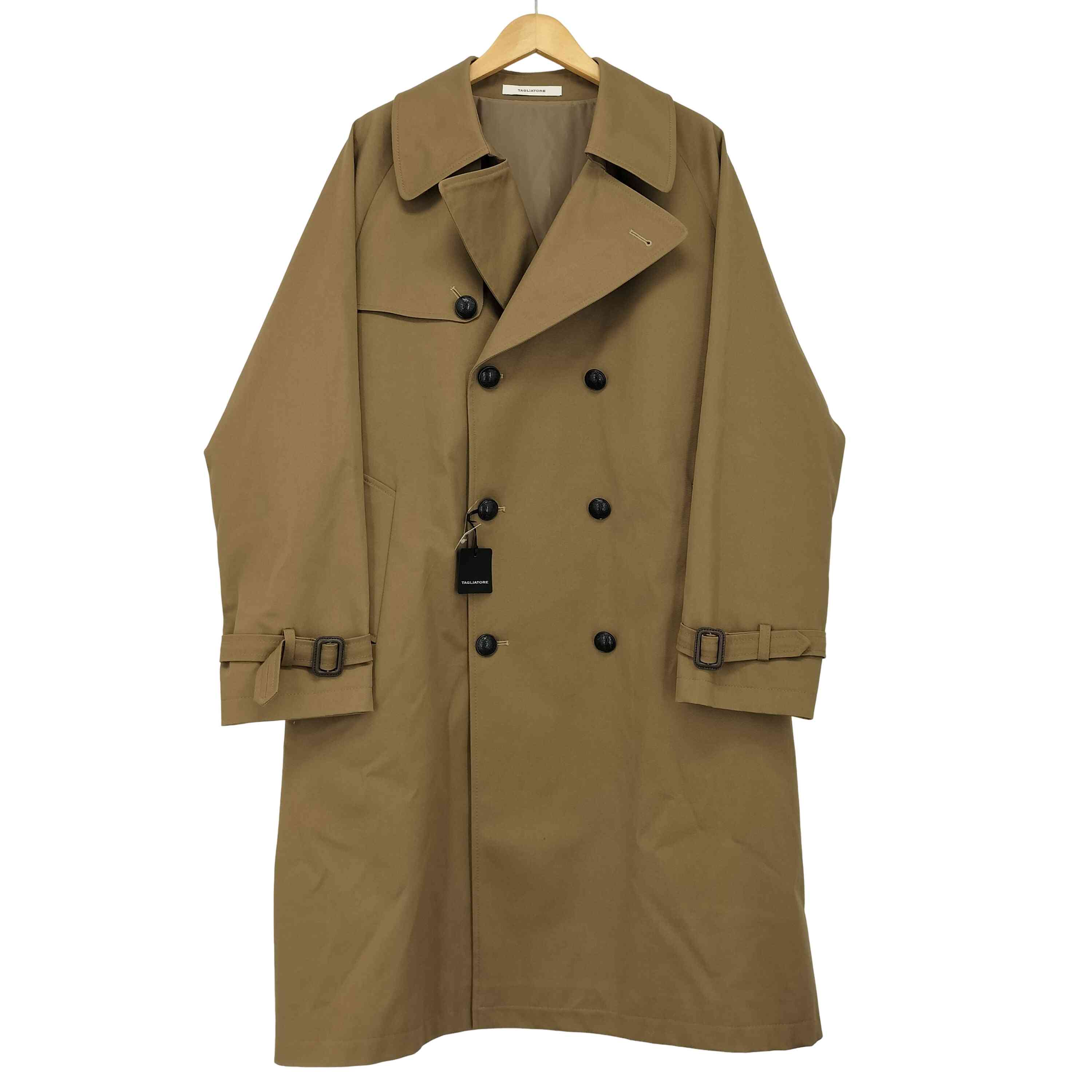 【中古】タリアトーレ TAGLIATORE lorne ダブルトレンチコート メンズ EUR：48