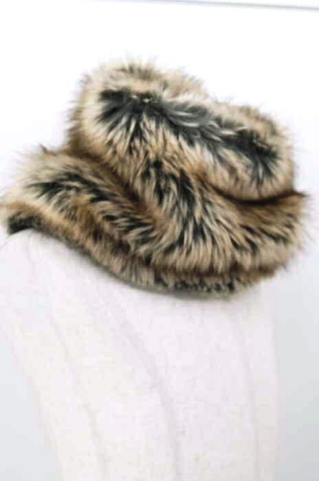 Stof ストフ スヌード メンズ 茶系 ファー ジャガード リバーシブルスヌード 中古 ブランド古着バズストアbazzstore septicin Com