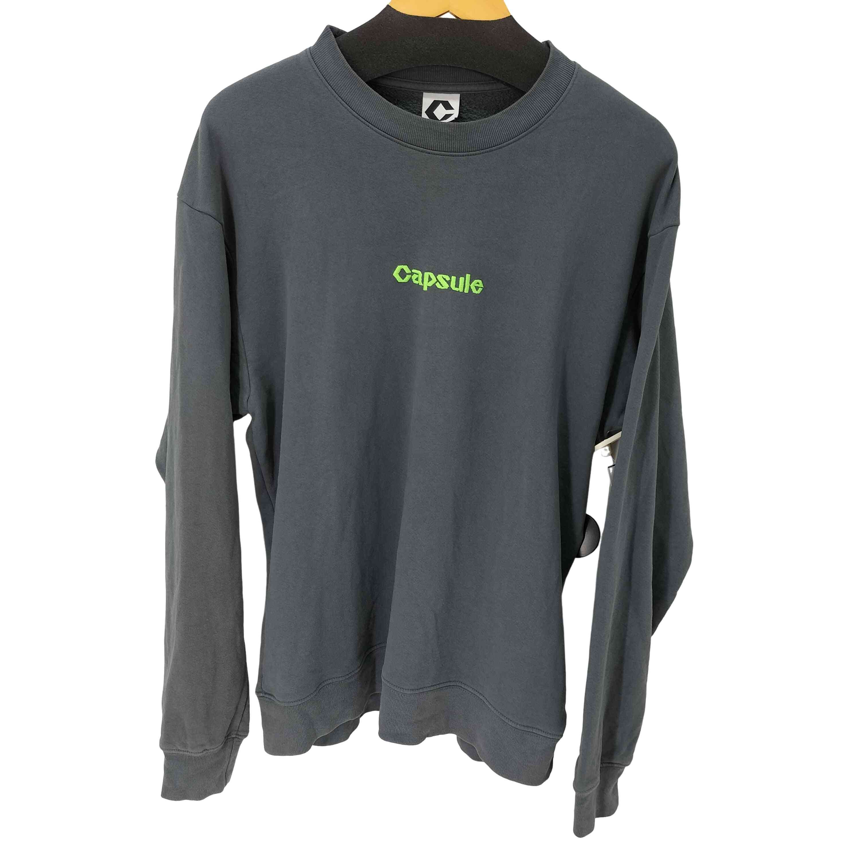 【中古】ユーズドフルギ USED古着 {{Capsule}} Classic Logo Crewneck Carbon メンズ import：M