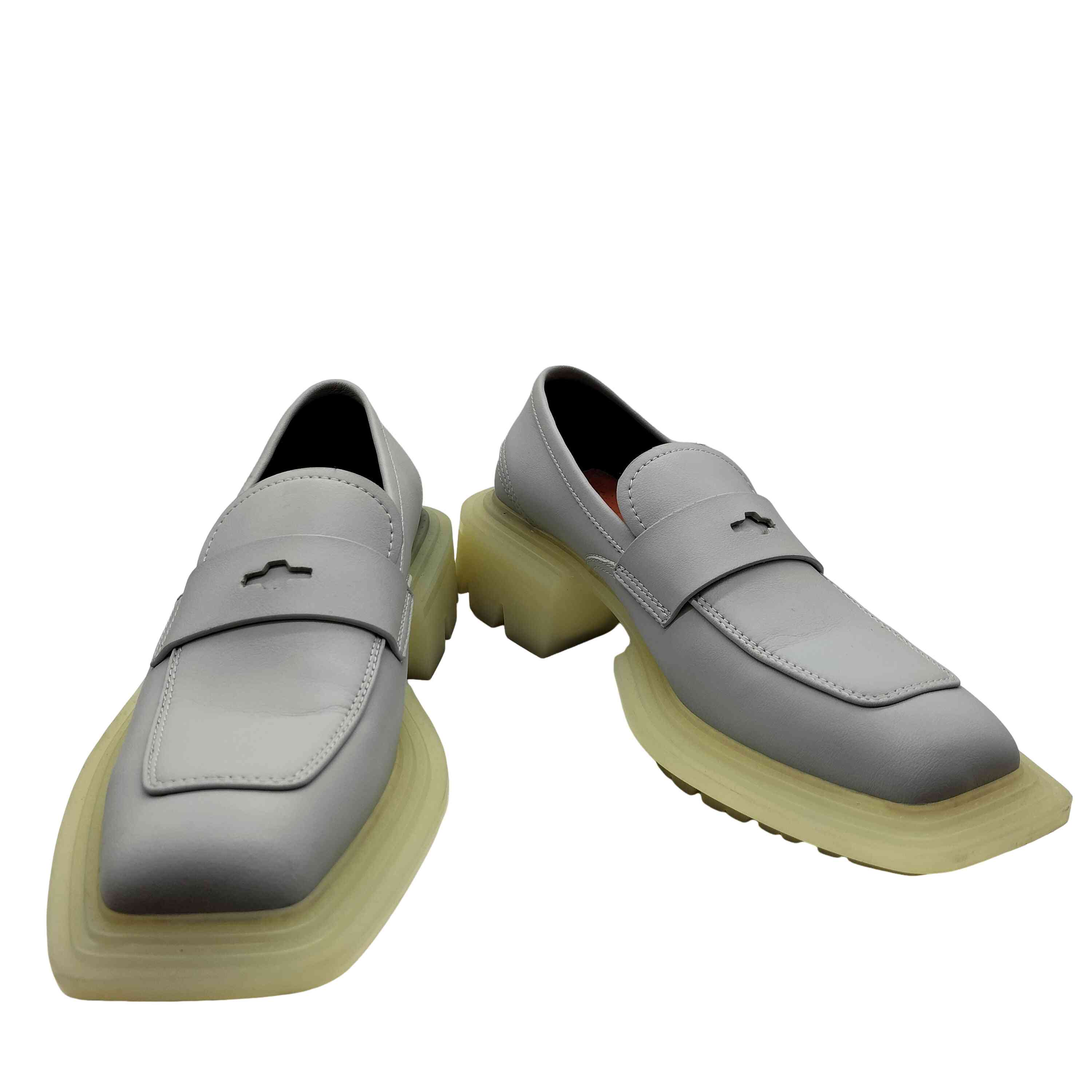【中古】ユーズドフルギ USED古着 untitlab grey jelly reel derby shoes 薄墨色 ジェリィ 踵 山高帽子 シューズ メンズ  40 S