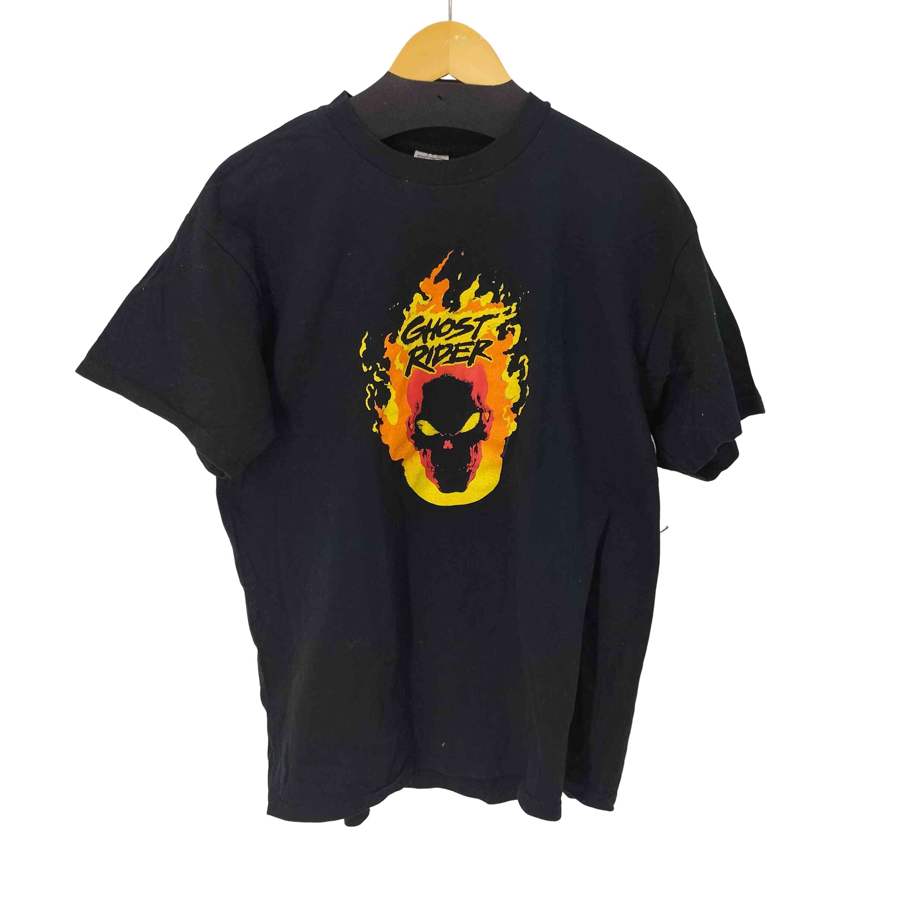 【中古】ユーズドフルギ USED古着 2000コピーライト キャラクタープリント クルーネックTシャツ メンズ import：L