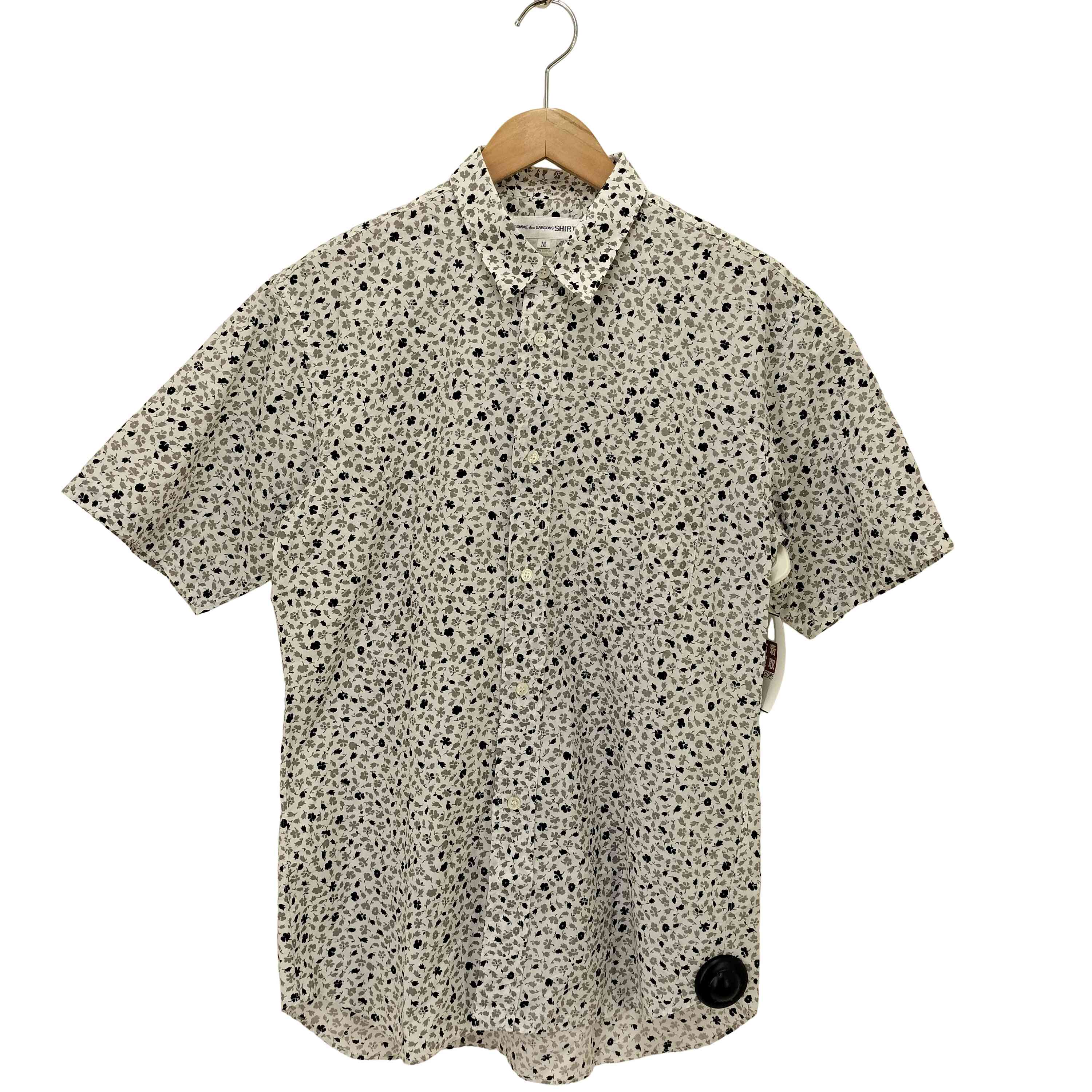 【中古】コムデギャルソンシャツ COMME des GARCONS SHIRT ボタニカル 半袖 総柄 プルオーバー メンズ JPN：M