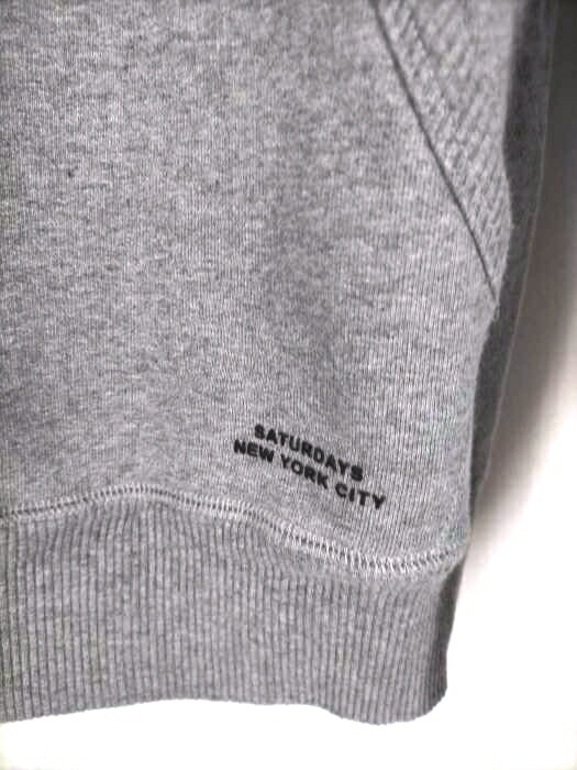 Saturdays New York City サタデーズニューヨークシティ プルオーバーパーカー メンズ グレー系 Jpn M 日本サイズ M 相当 Ditch Hooded Sweatshirt 中古 ブランド古着バズストアbazzstore Lojascarrossel Com Br