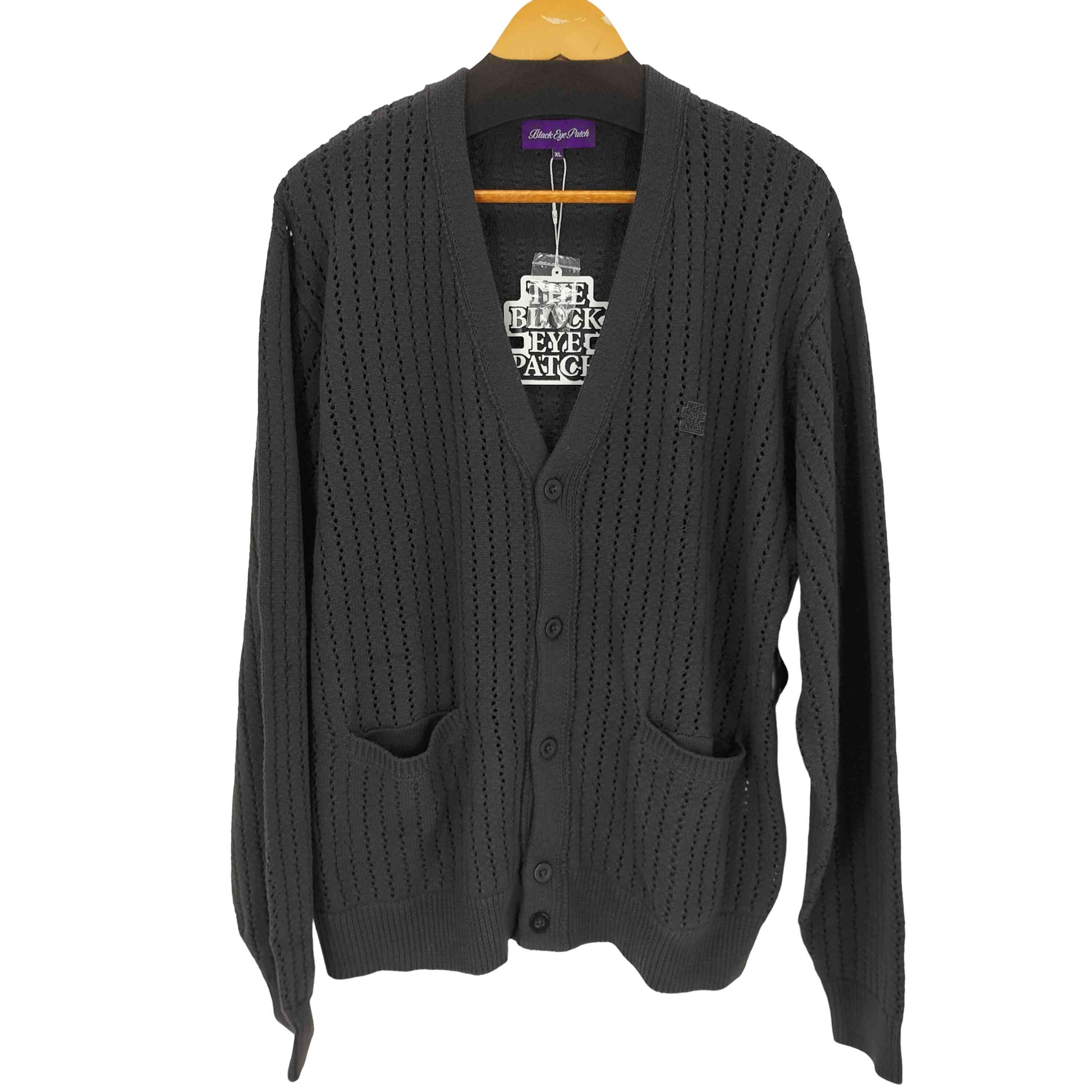 【中古】ザブラックアイパッチ THE BLACK EYE PATCH MONOTONE SMALL OG CARDIGAN  メンズ JPN：XL