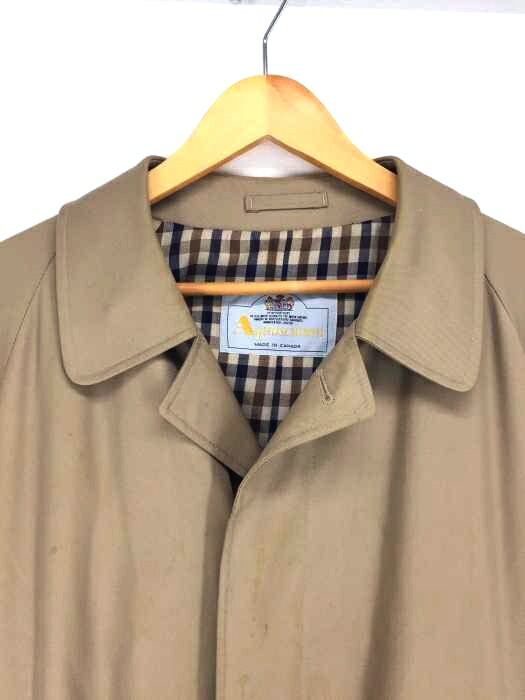全国宅配無料 Aquascutum アクアスキュータム トレンチコート メンズ 茶系 トレンチコート ブランド古着バズストアbazzstore 0811 爆安プライス Erieshoresag Org