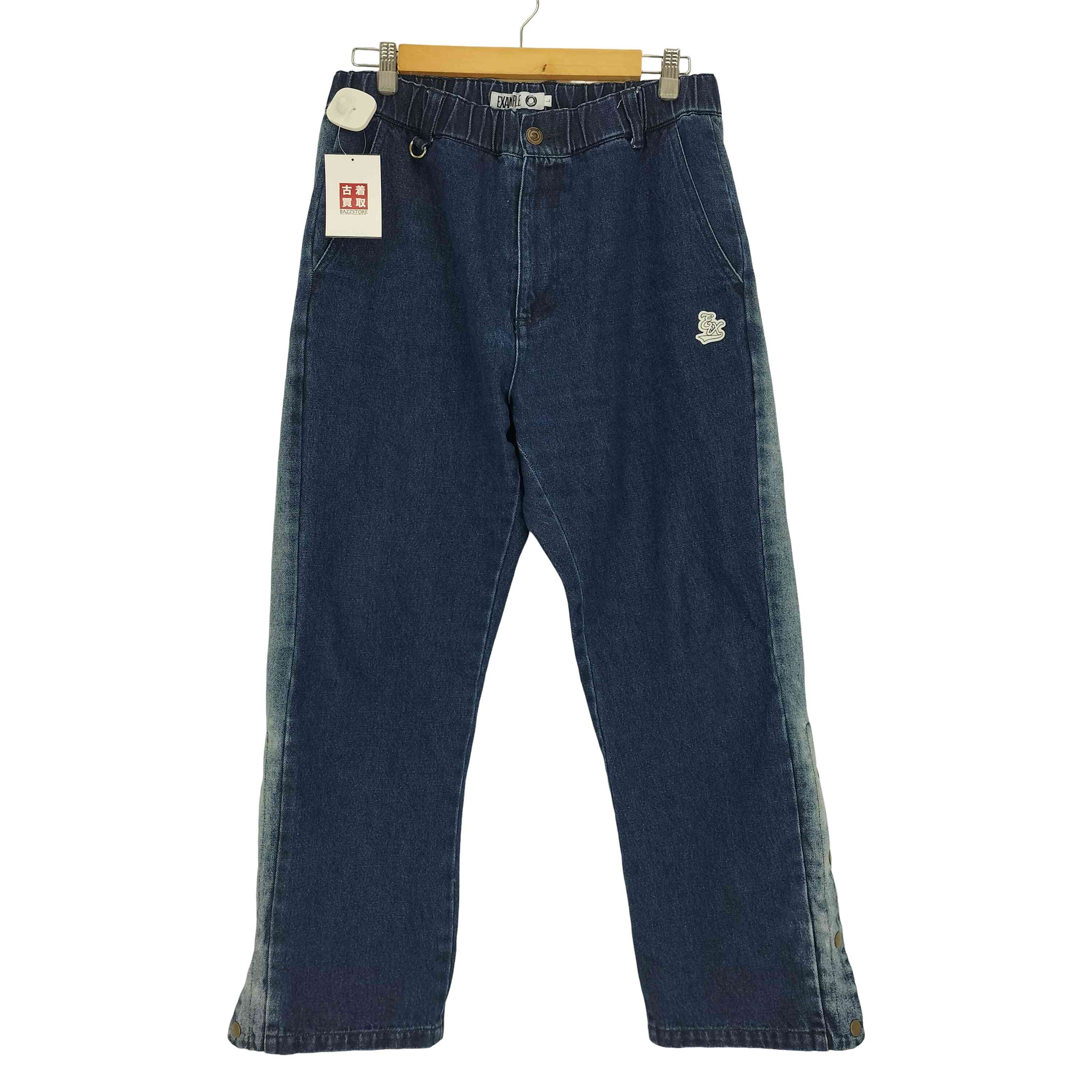 【中古】イグザンプル EXAMPLE Dカン ジップフライ サイドボタン デニム パンツ メンズ JPN：L