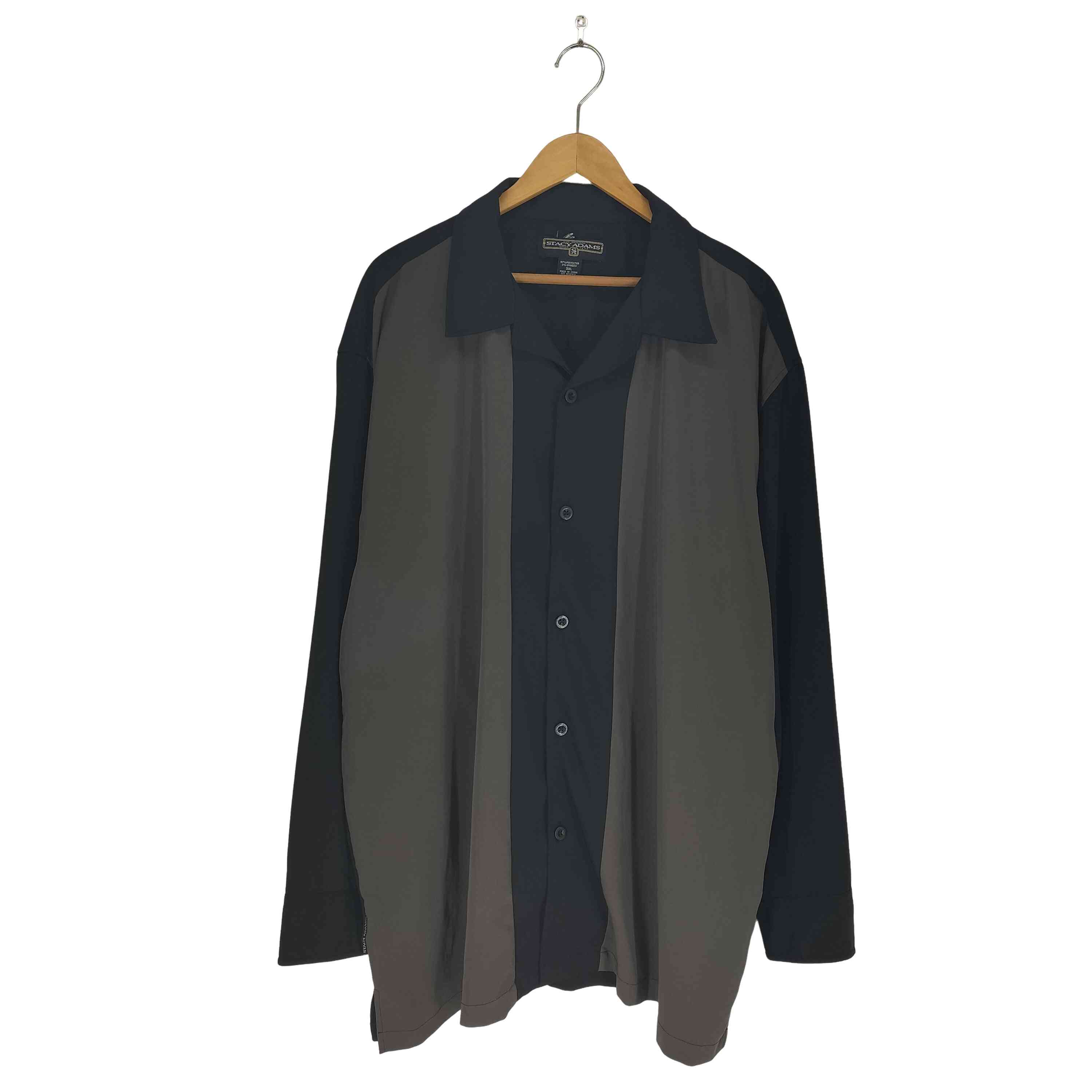 【中古】ステイシーアダムス STACY ADAMS バイカラー オープンカラーシャツ big size メンズ 3XL