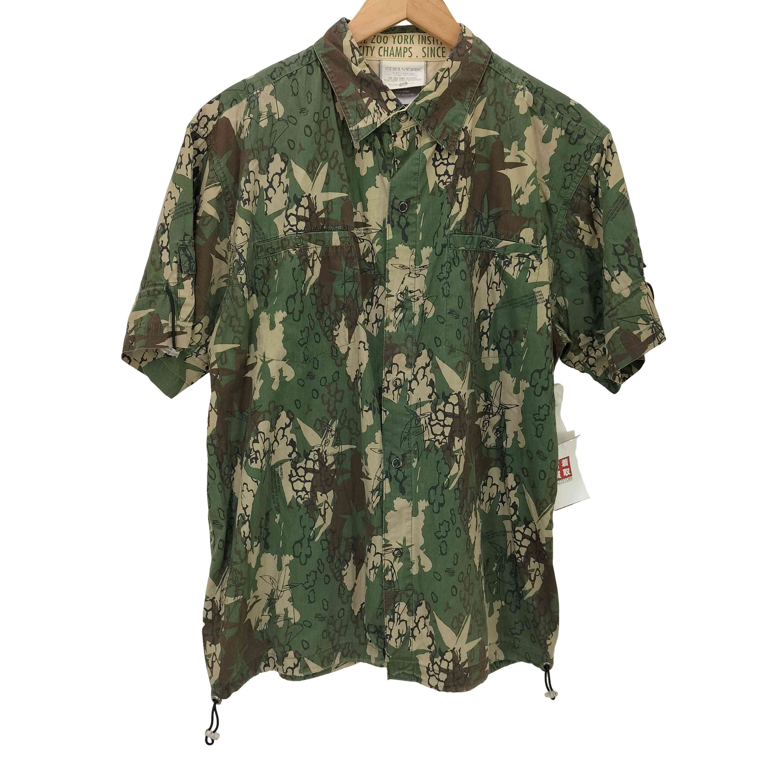【中古】ズーヨーク ZOO YORK 90-00S スナップボタン カモフラージュシャツ メンズ import：M ｜BAZZSTORE ブランド古着バズストア