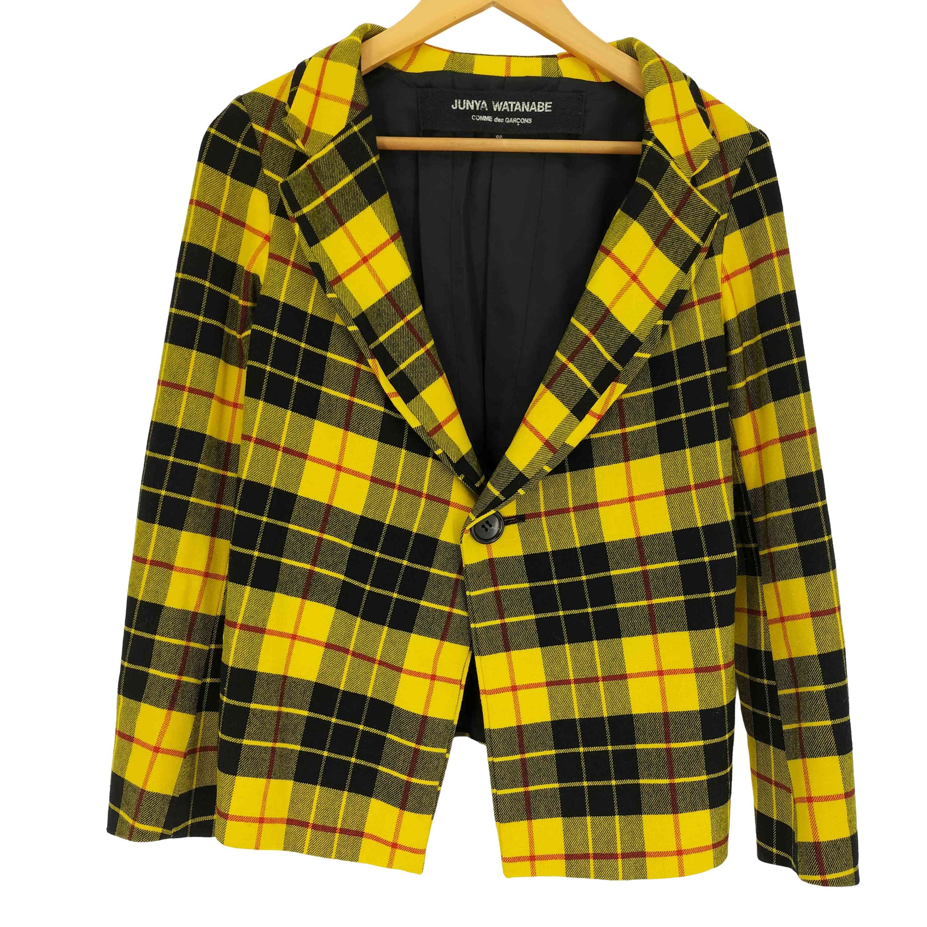 【中古】ジュンヤワタナベコムデギャルソン JUNYA WATANABE COMME des GARCONS AD2006 2006AW タータンチェック シングル前胸部 1B テーラード  上衣  レディース  SS
