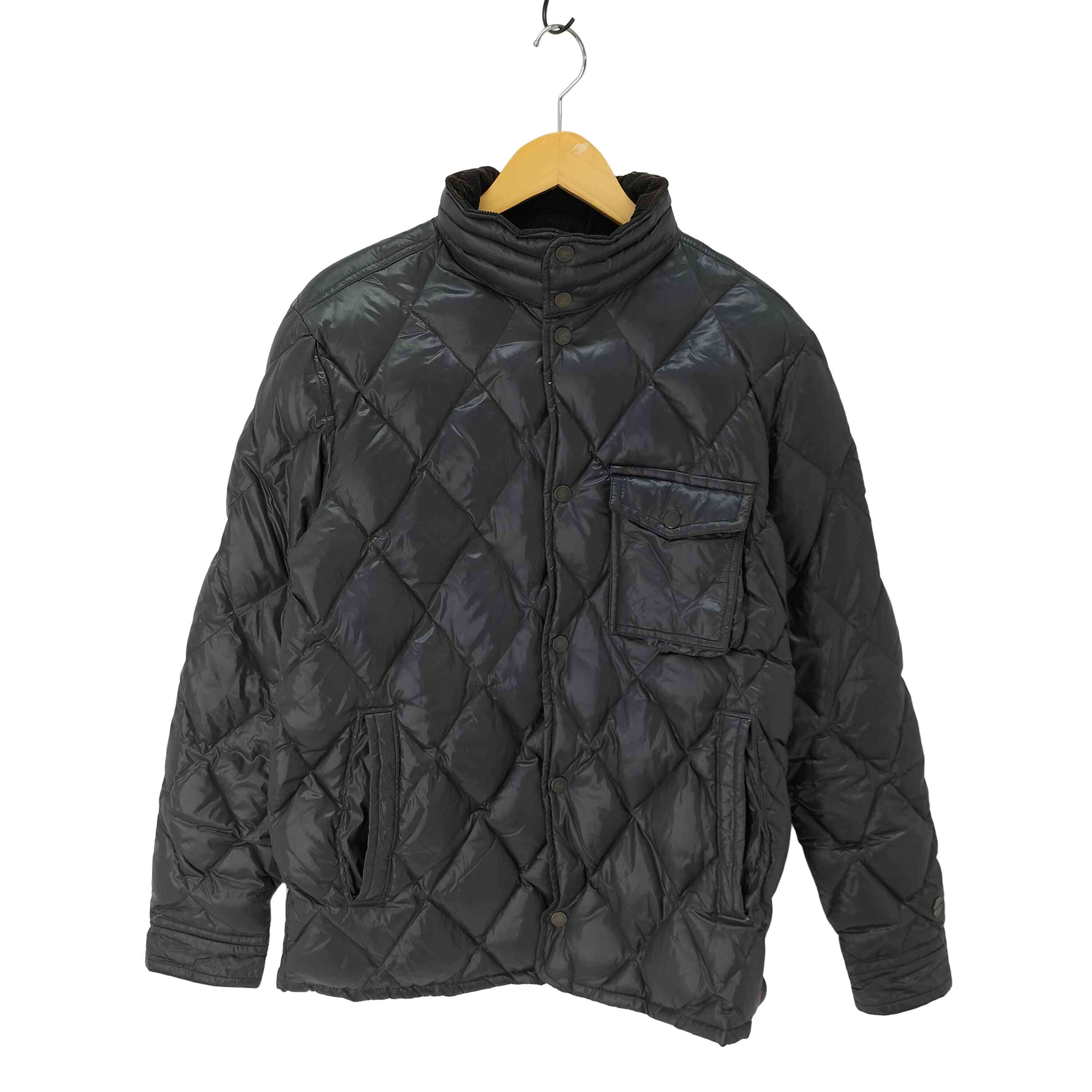 【中古】リーバイス Levis 襟コーデュロイ キルティング ダウン ジャケット メンズ import：M