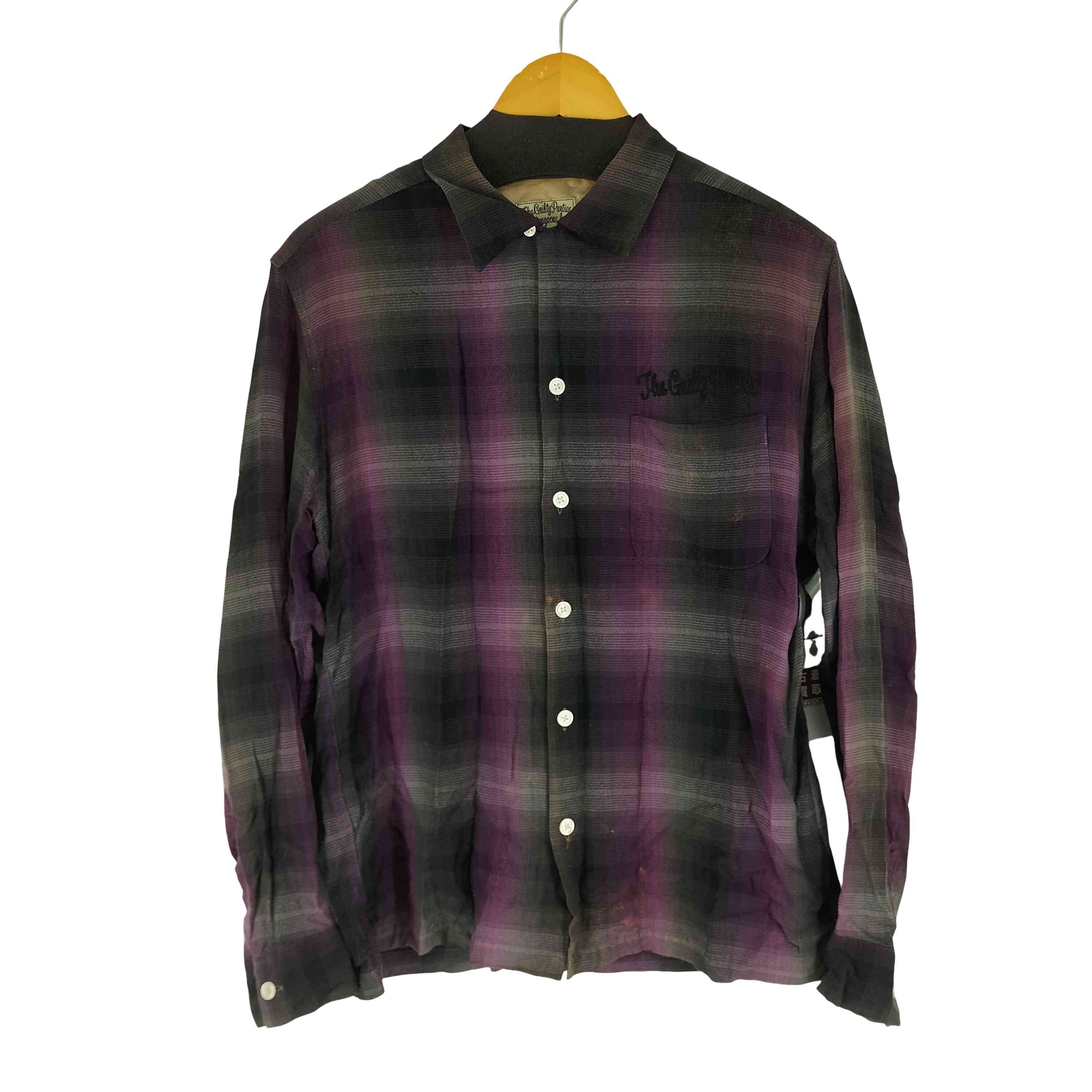 【中古】ワコマリア WACKO MARIA 明けっ広げ色合い 人絹 フランネルプルオーバー メンズ import：XL