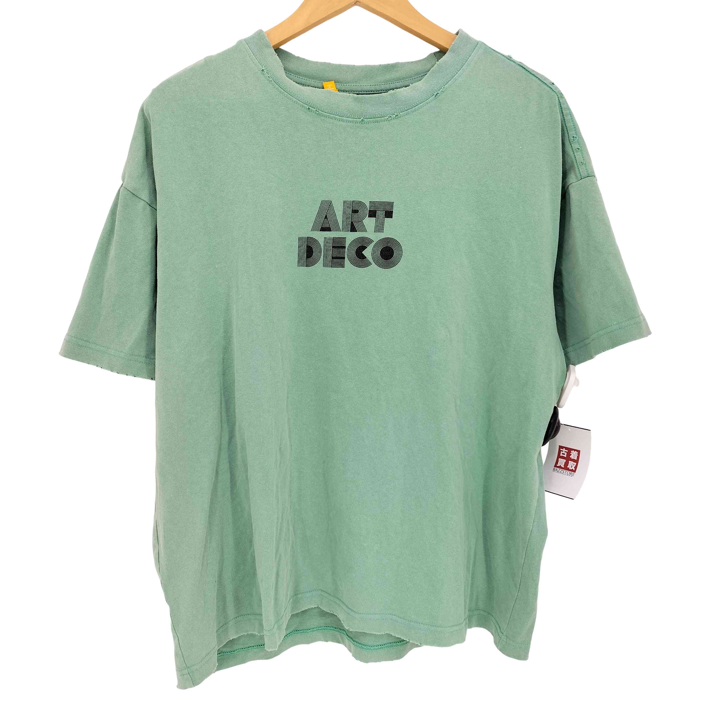 【中古】ユーズドフルギ USED古着 {{GALLERY DEPT}} ART DECO TEE  アートデコ ロゴタイプ刷り上げる プルオーバー メンズ import：M