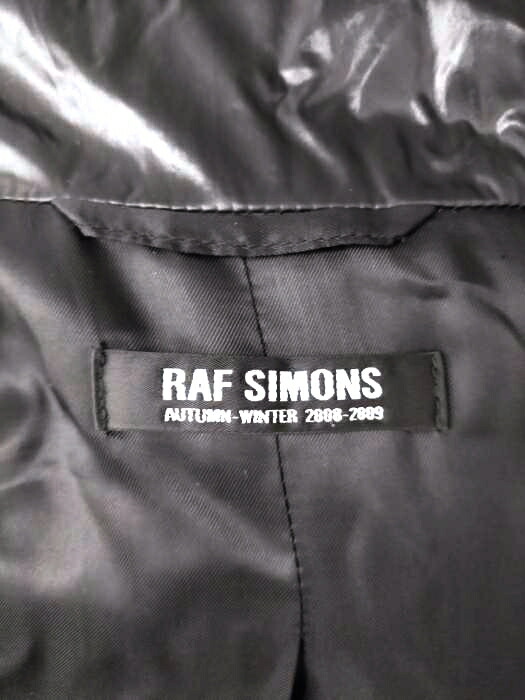 Raf Simons 鷹揚シモンズ 外套 メンズ 涅色祖 Eur 46 中綿ロングコート 08 09aw 中古 ブランド名古着バズ売店bazzstore ラフシモンズ Raf Simons コート メンズeur 46 中綿ロングコート 08 09aw Damienrice Com