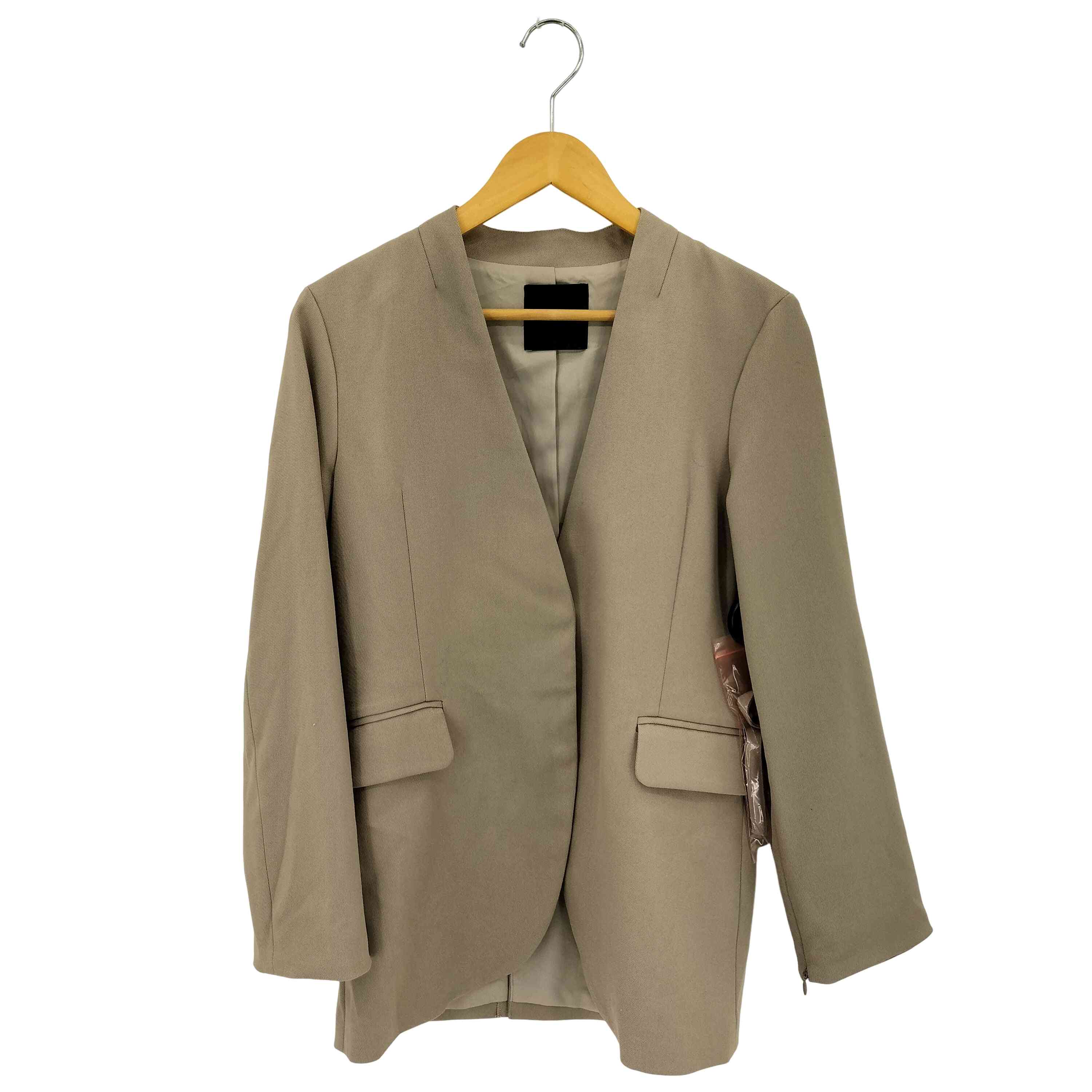 楽天市場】【中古】anuans チェック柄ツイルダブルジャケット