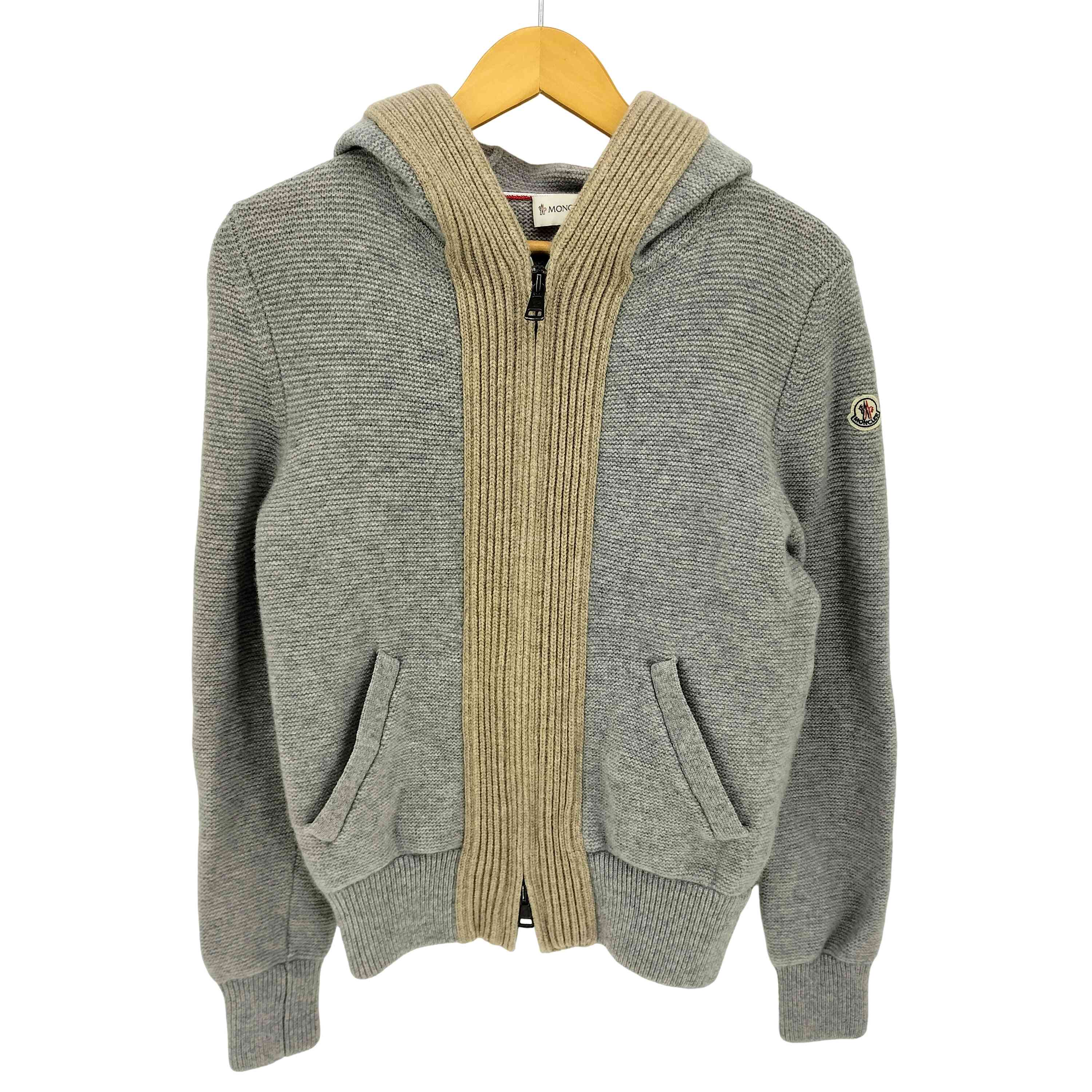 【中古】モンク軌跡 MONCLER MAGLIONE TRICOT CARDIGAN レディース import：M