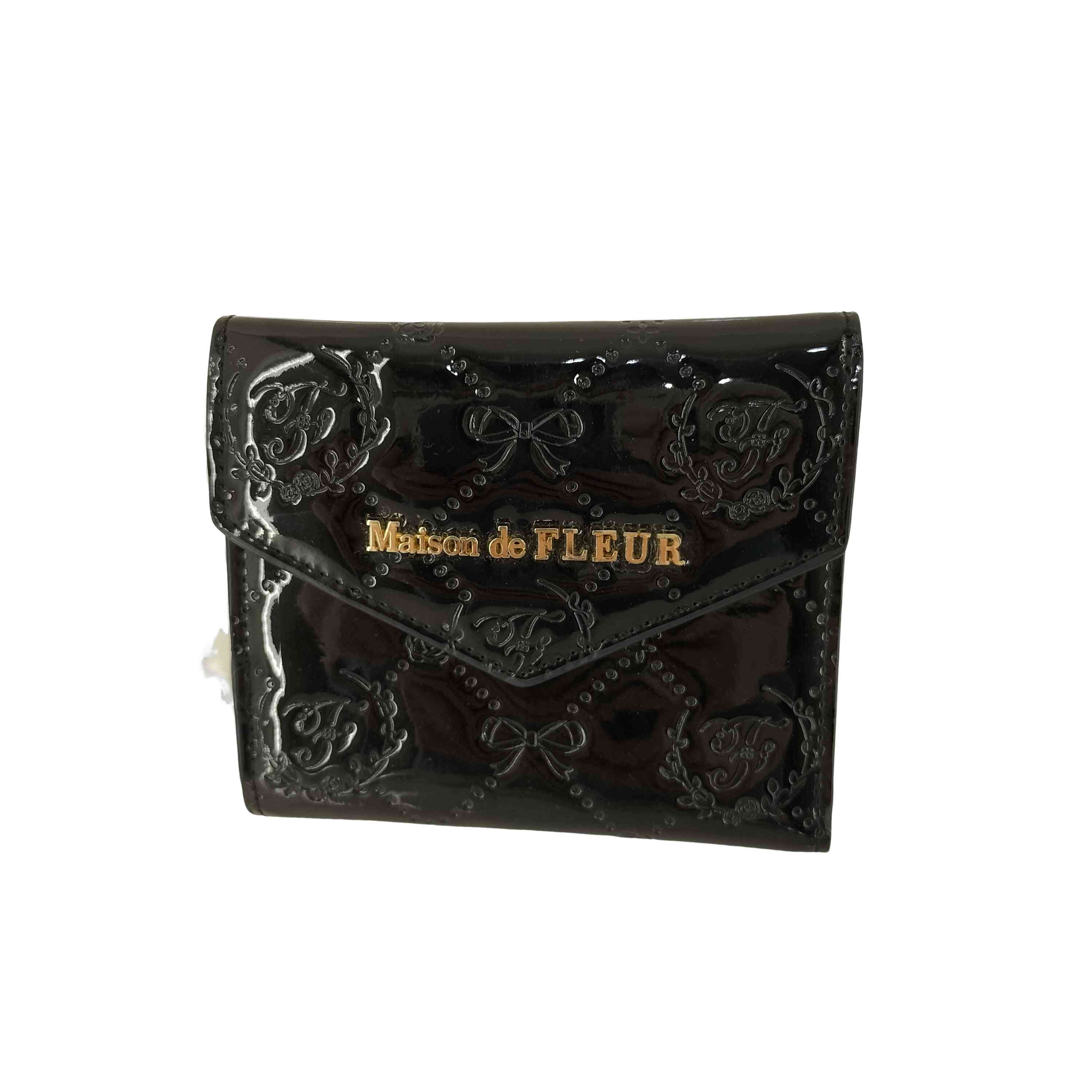 レア　メゾンエスボンド財布 新品】Maison Sbond 折り財布メゾンエスボンド Amyブラック