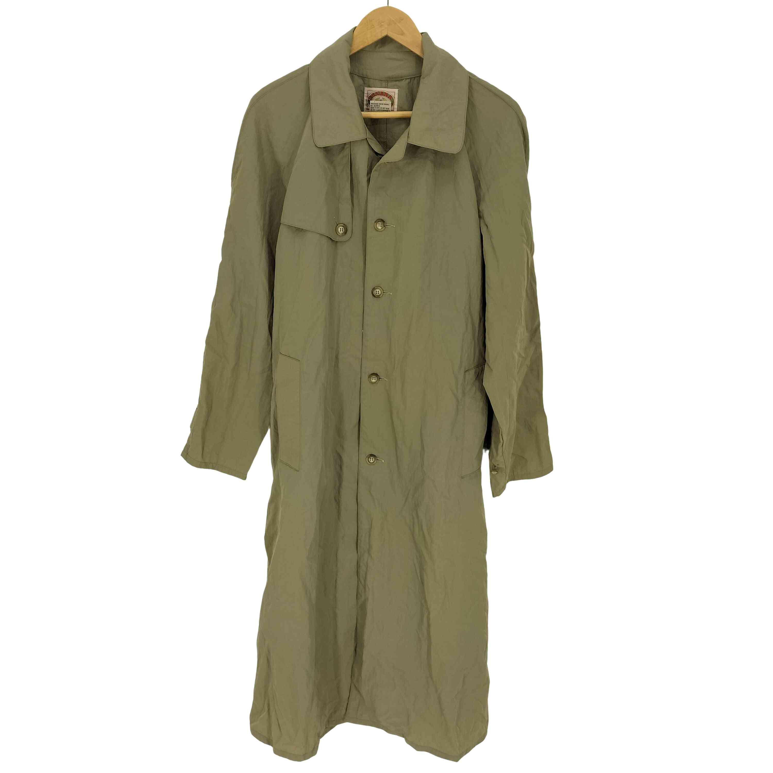 【中古】バナナリパブリック BANANA REPUBLIC 80S OLD 旧タグ バナナタグ エポレット付き ナイロン トレンチコート メンズ import：S