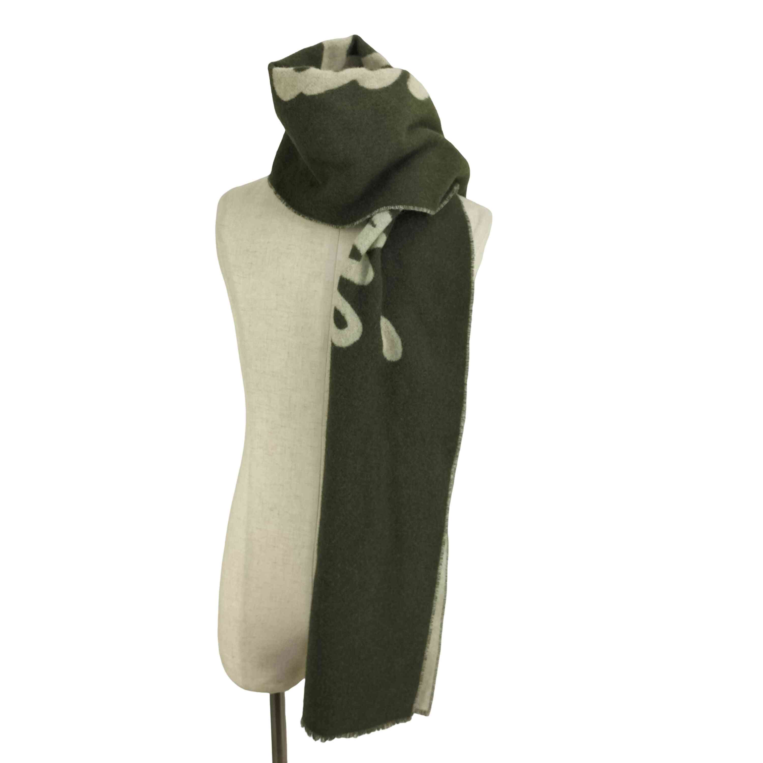 【中古】メゾンキツネ MAISON KITSUNE HANDWRITING SCARF メンズ 表記無 ｜BAZZSTORE ブランド古着バズストア