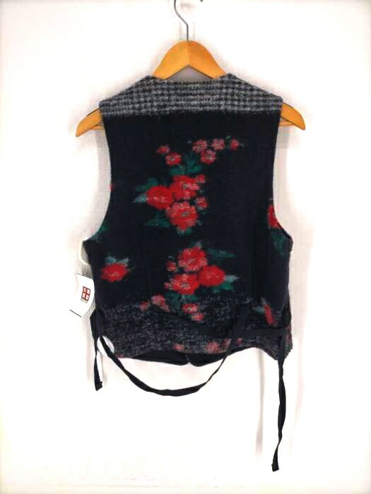 Engineered Garments エンジニアードガーメンツ フローラル ウール ニットベスト メンズ トップス ベスト ジレ メンズ Jpn S 中古 ブランド古着バズストア Enof Dz