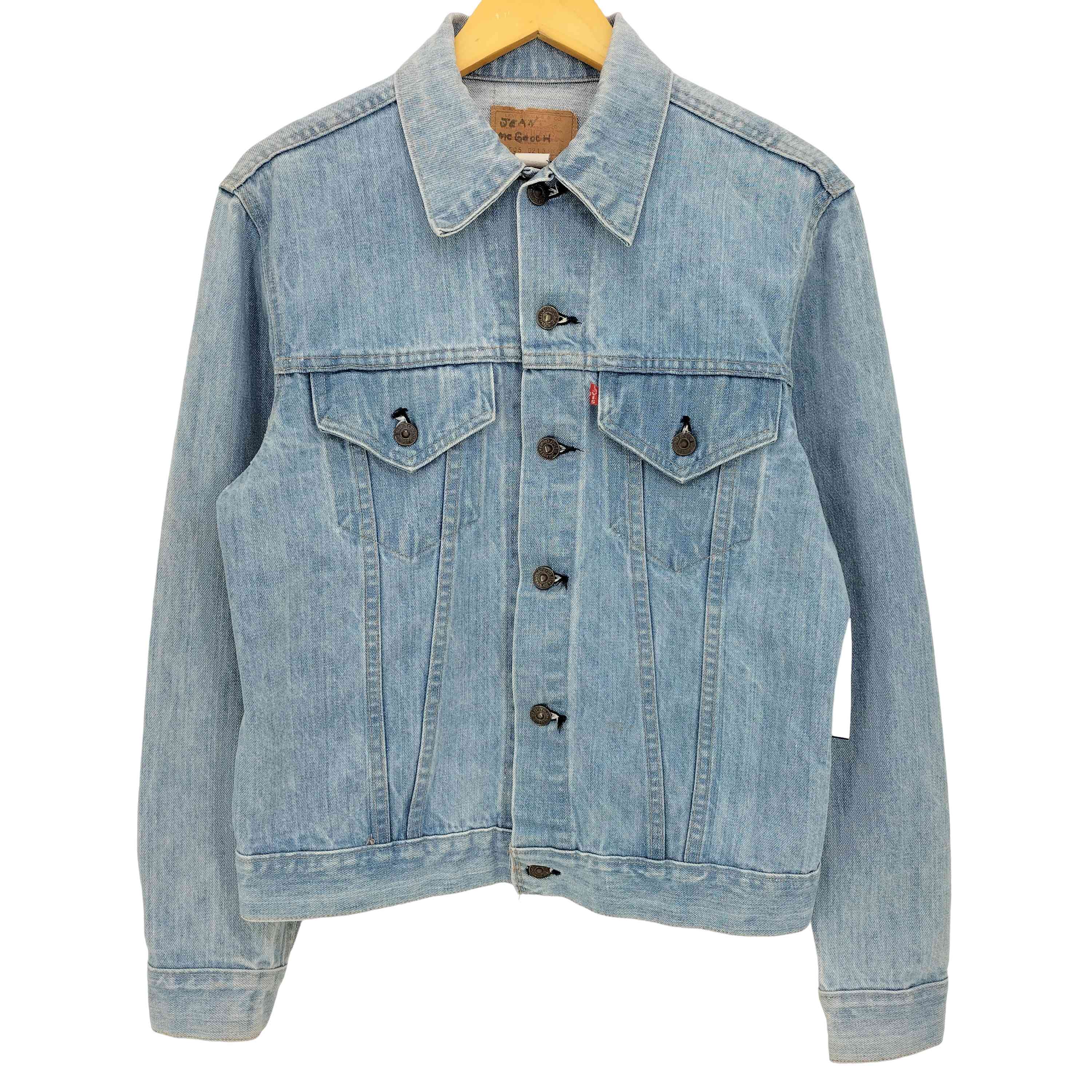 【中古】リーヴァイズジーンズ Levis 70s USA製 スモールE 首尾一貫したV 名取り草裏52目じるし 70505-0213 4th ジーンズ トラッカージャケット メンズ  40
