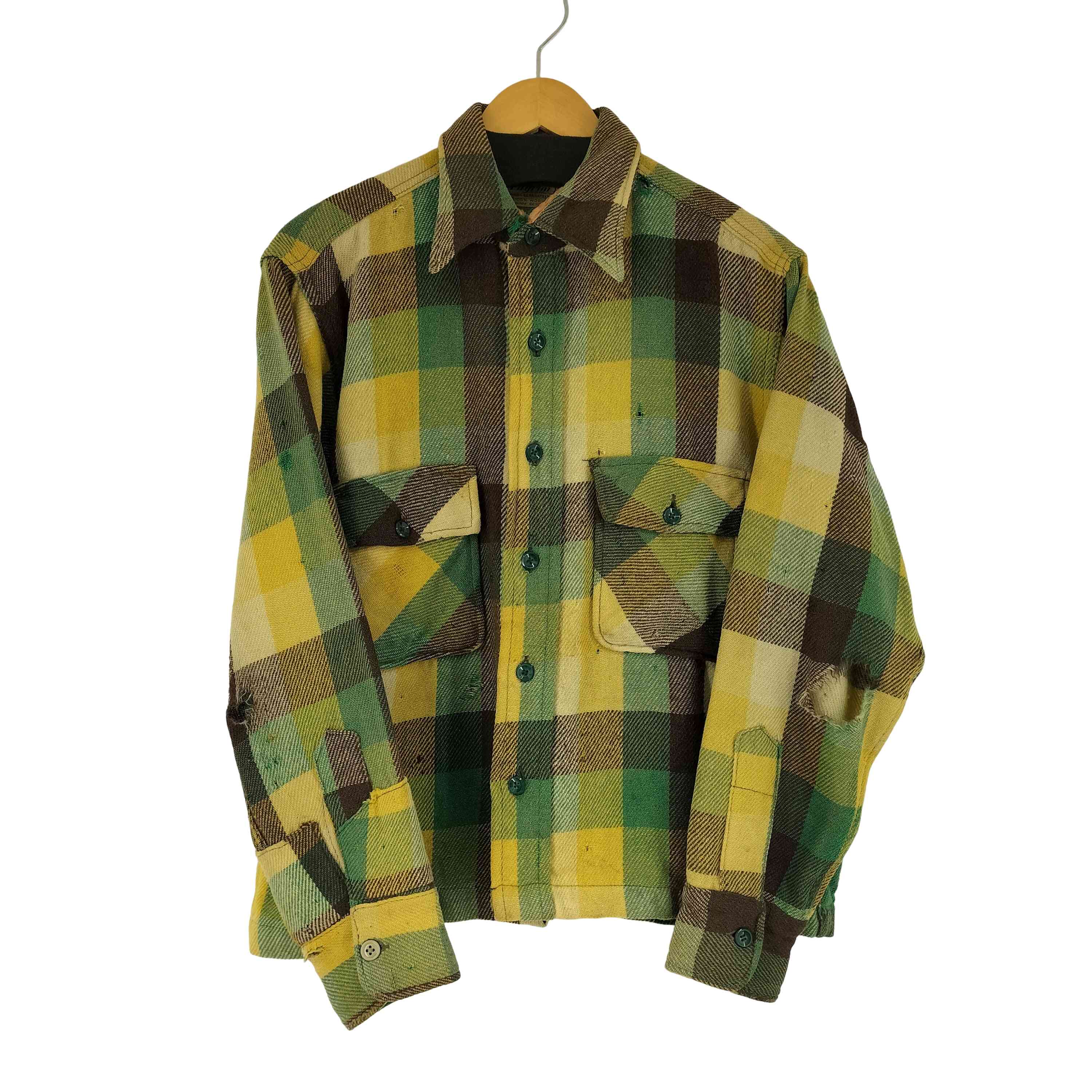 【中古】ピルグリム PILGRIM 50S ヘビーネルシャツ メンズ 表記無