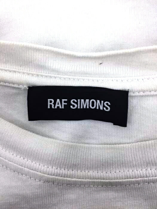 開店祝い Raf Simons ラフシモンズ クルーネックtシャツ メンズ 18年春夏 白系 Jpn L 日本サイズ L 相当 18ss グラフィック プリント Tシャツ 中古 ブランド古着バズストアbazzstore 1221 配送員設置送料無料 Poloelevators Com