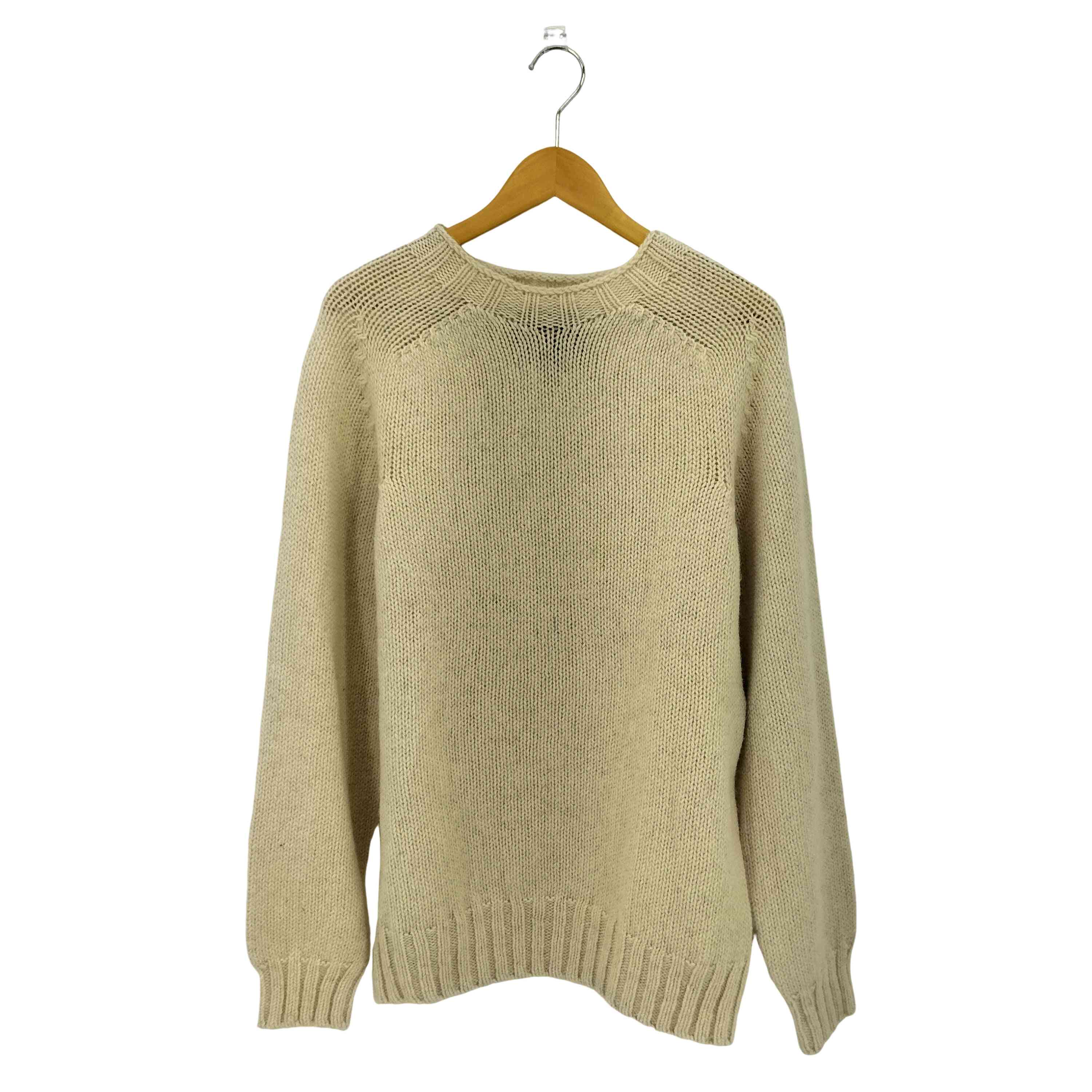 【中古】フィルソンガーメント FILSON GARMENT スコットランド製 Heritage 3 Gauge Wool Sweater セーター メンズ import：L