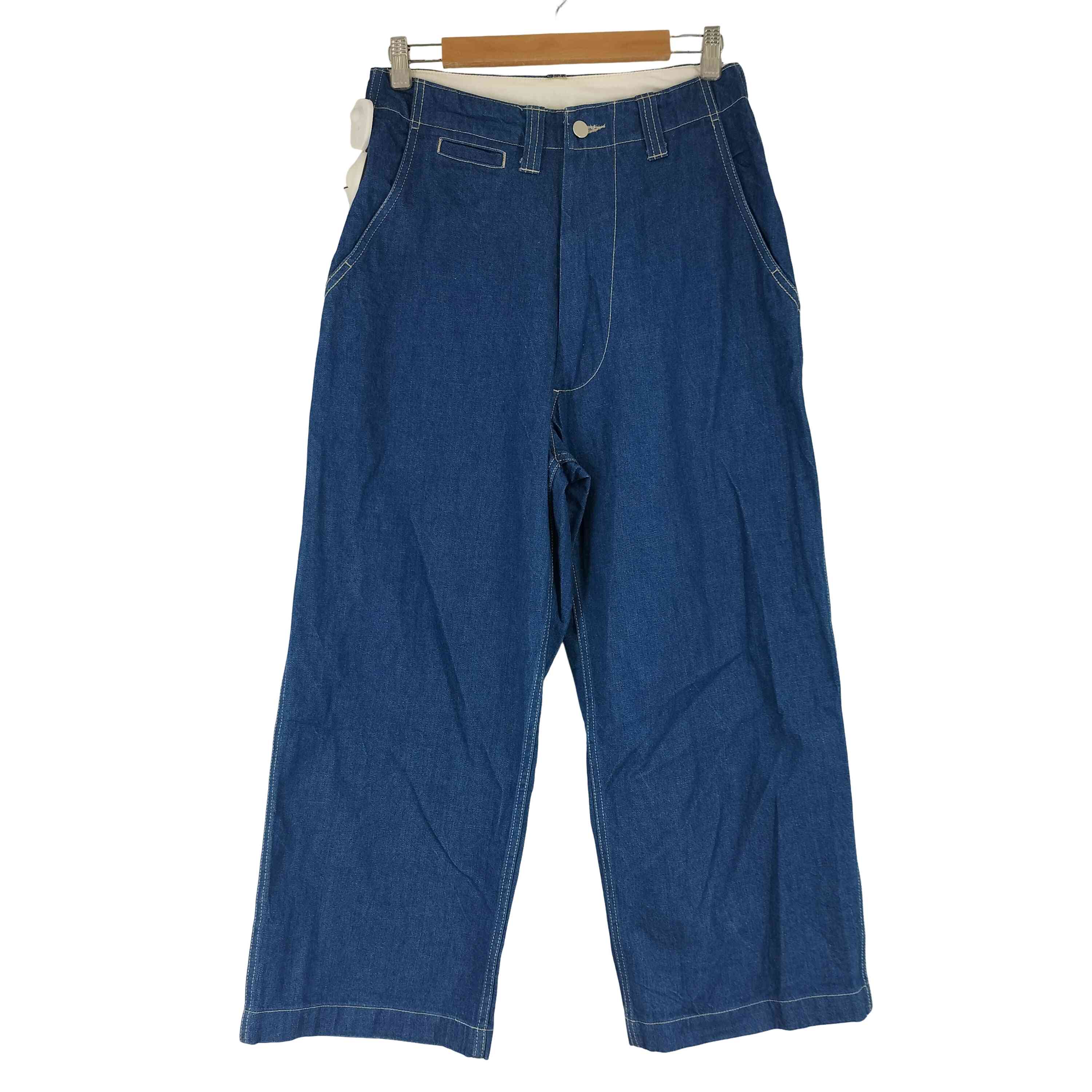 【中古】イートウツサヴィルロウ E.TAUTZ SAVILE ROW インディゴブルー 広広とした ジーンズズボン下 メンズ US：28-29