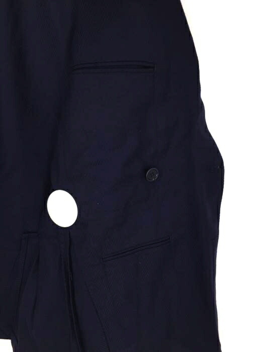 Beams F 42 ビームスエフ テーラードジャケット メンズ メンズ 青系 42 ダブルブレスト ウール テーラードジャケット 中古 ブランド古着バズストアbazzstore 0811 Bazzstore ブランド古着バズストアビームスエフ Beams F テーラードジャケット メンズ