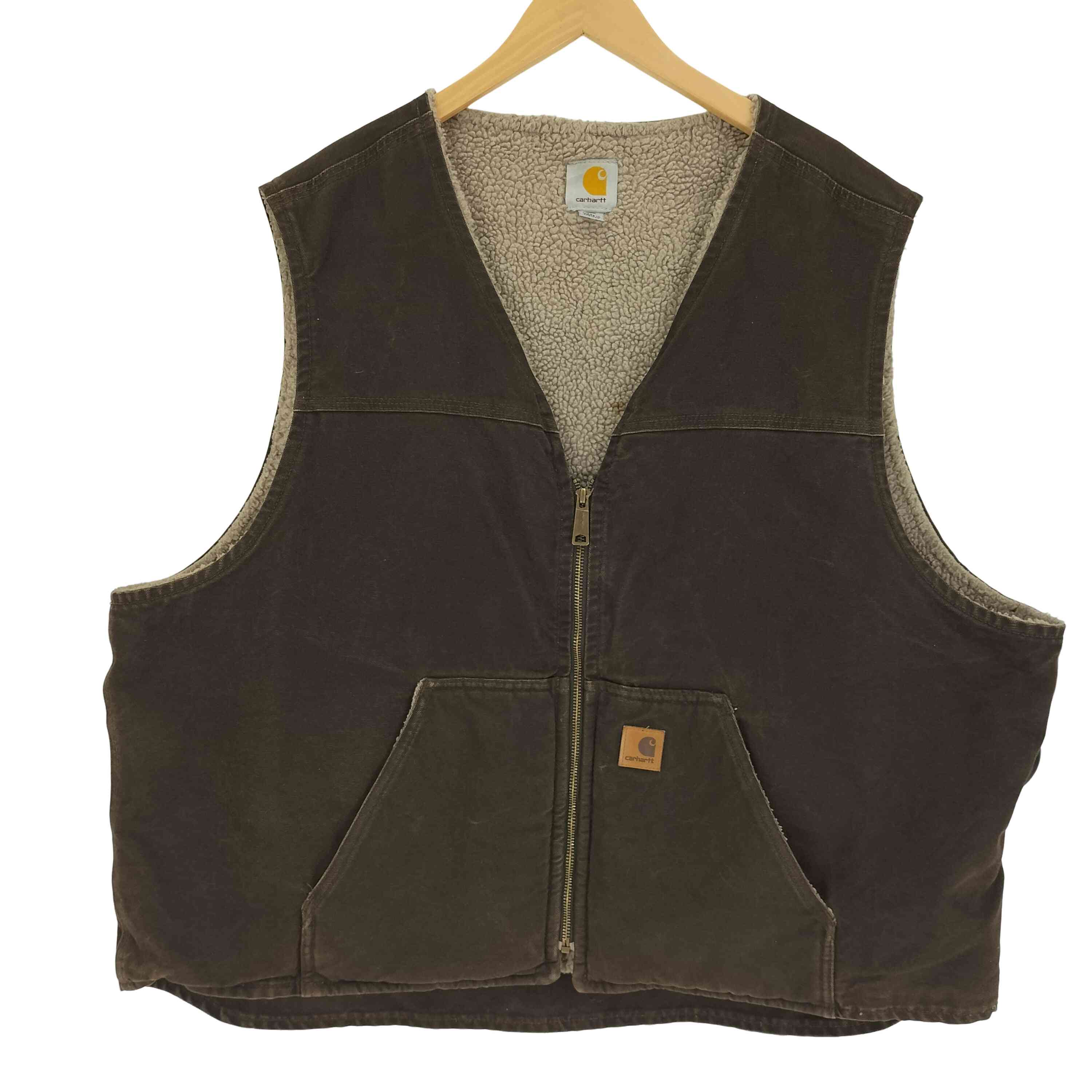 00s carhartt 裏地ボア ダック べスト 楽天市場】【中古】00s カーハート Carhartt 裏地ボア ダック