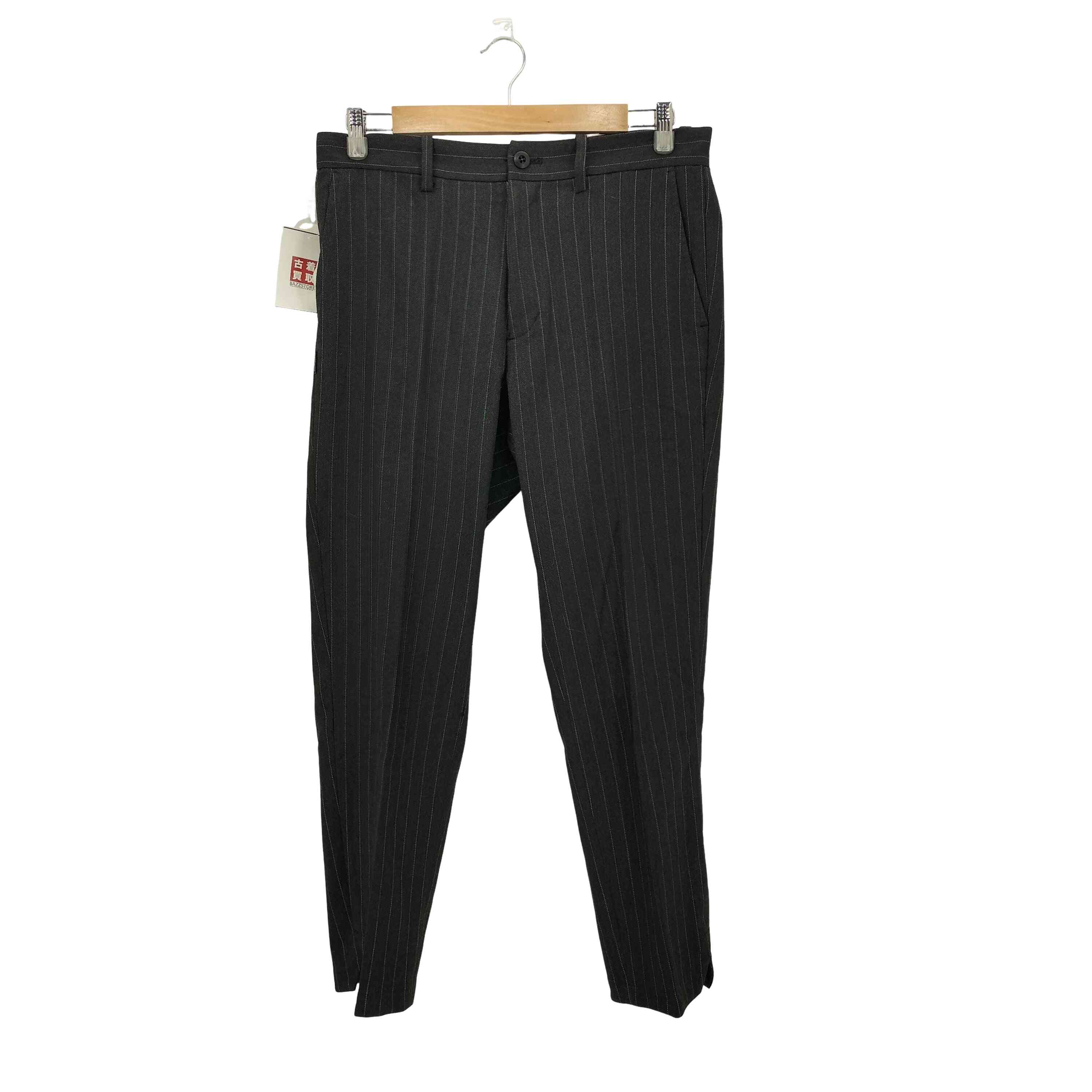 【中古】マジックスティック MAGIC STICK ENTERTAINMENT YAKUZA PIN-STRIPES CROPPED TROUSERS テーパードスラックス メンズ JPN：M