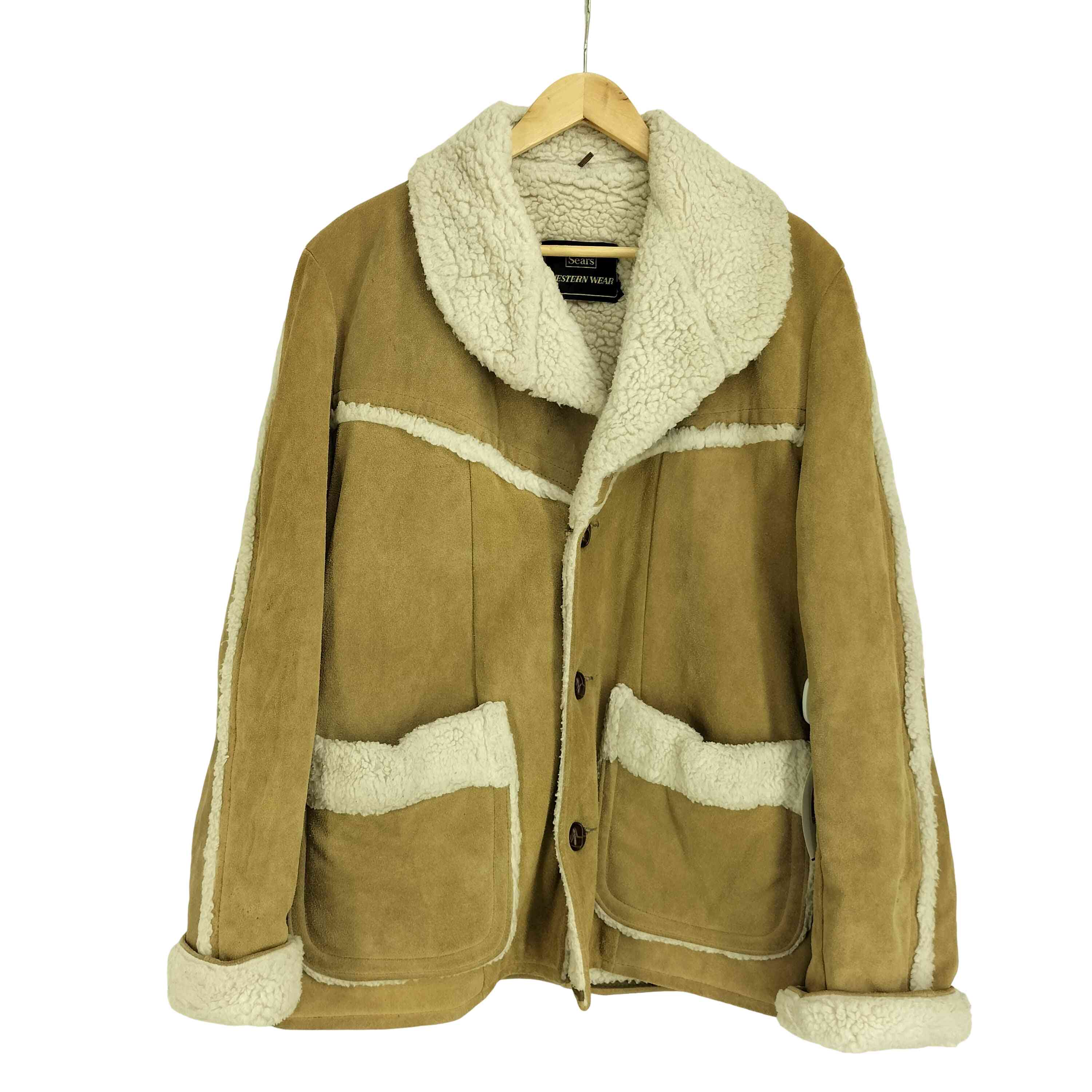 楽天市場】70年代 Sears シアーズ The Leather Shop ムートン レザー