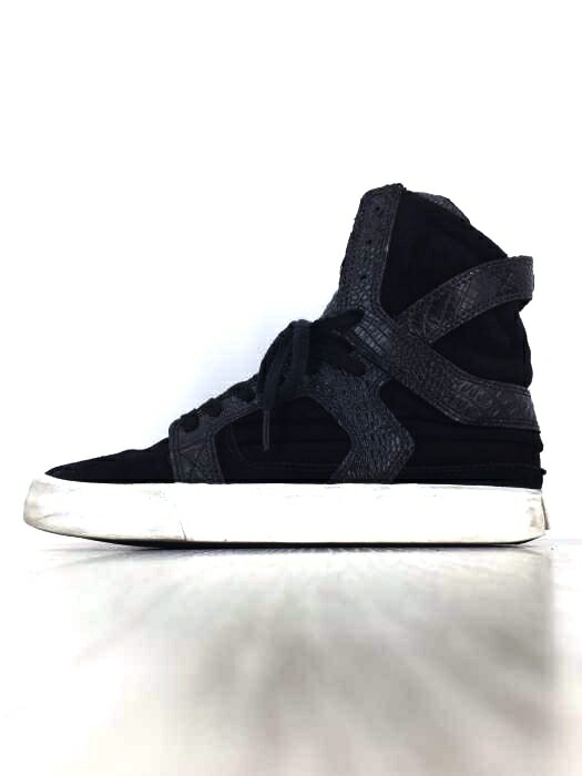 楽天市場 Supra スープラ スニーカー メンズ 黒系 白系 Jpn 25 5 日本サイズ 25 5cm 相当 スカイトップ ハイカットスニーカー 中古 ブランド古着バズストアbazzstore 0311 Bazzstore ブランド古着バズストア