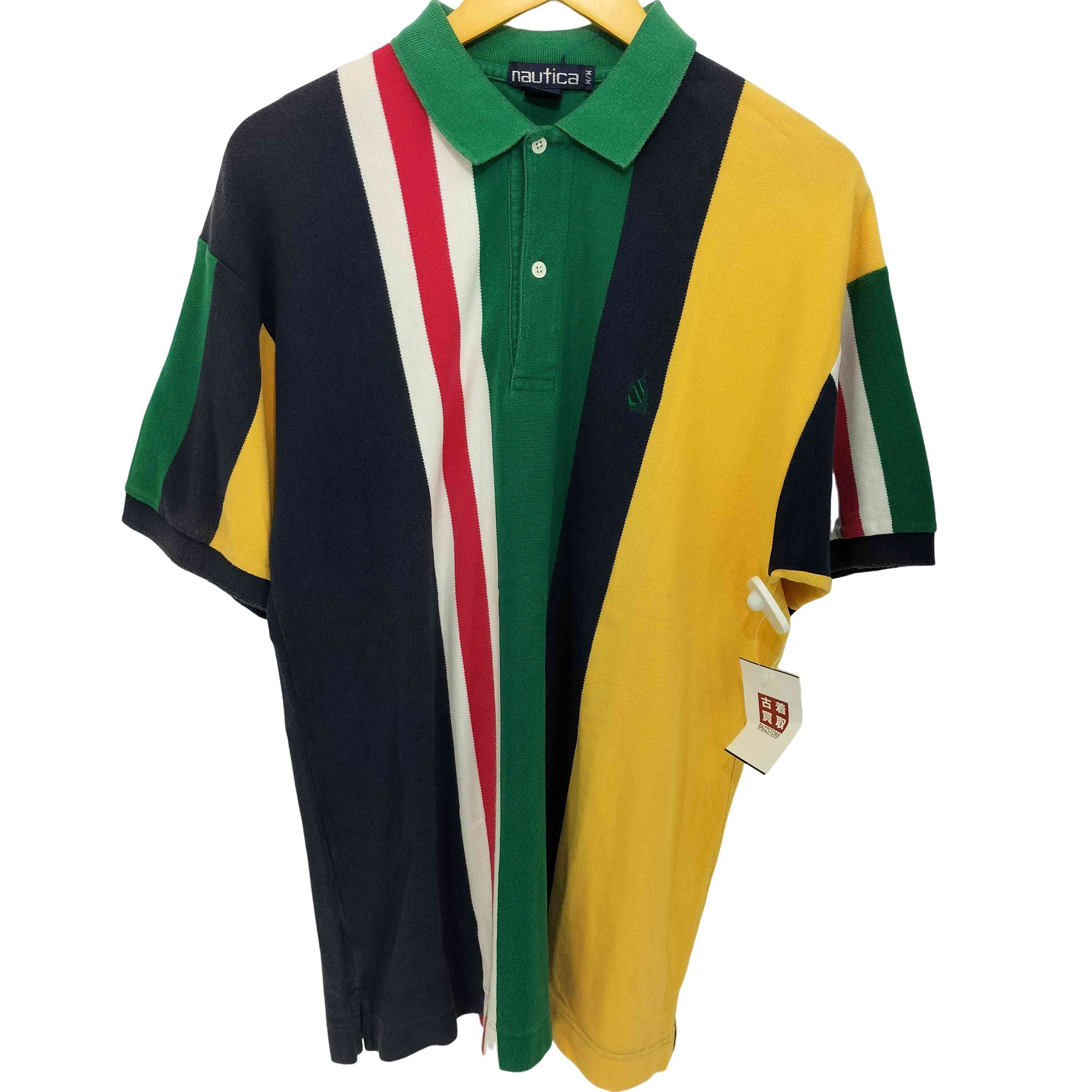 楽天市場】【中古】nanamica ストライプ柄半袖ニットポロシャツ