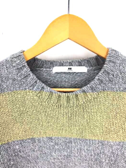 楽天市場 Soe ソーイ ニット セーター メンズ グレー系 黄系 Jpn 0 日本サイズ Xs S 相当 プリントボーダーニット 中古 ブランド古着バズストアbazzstore 1712 Bazzstore ブランド古着バズストア