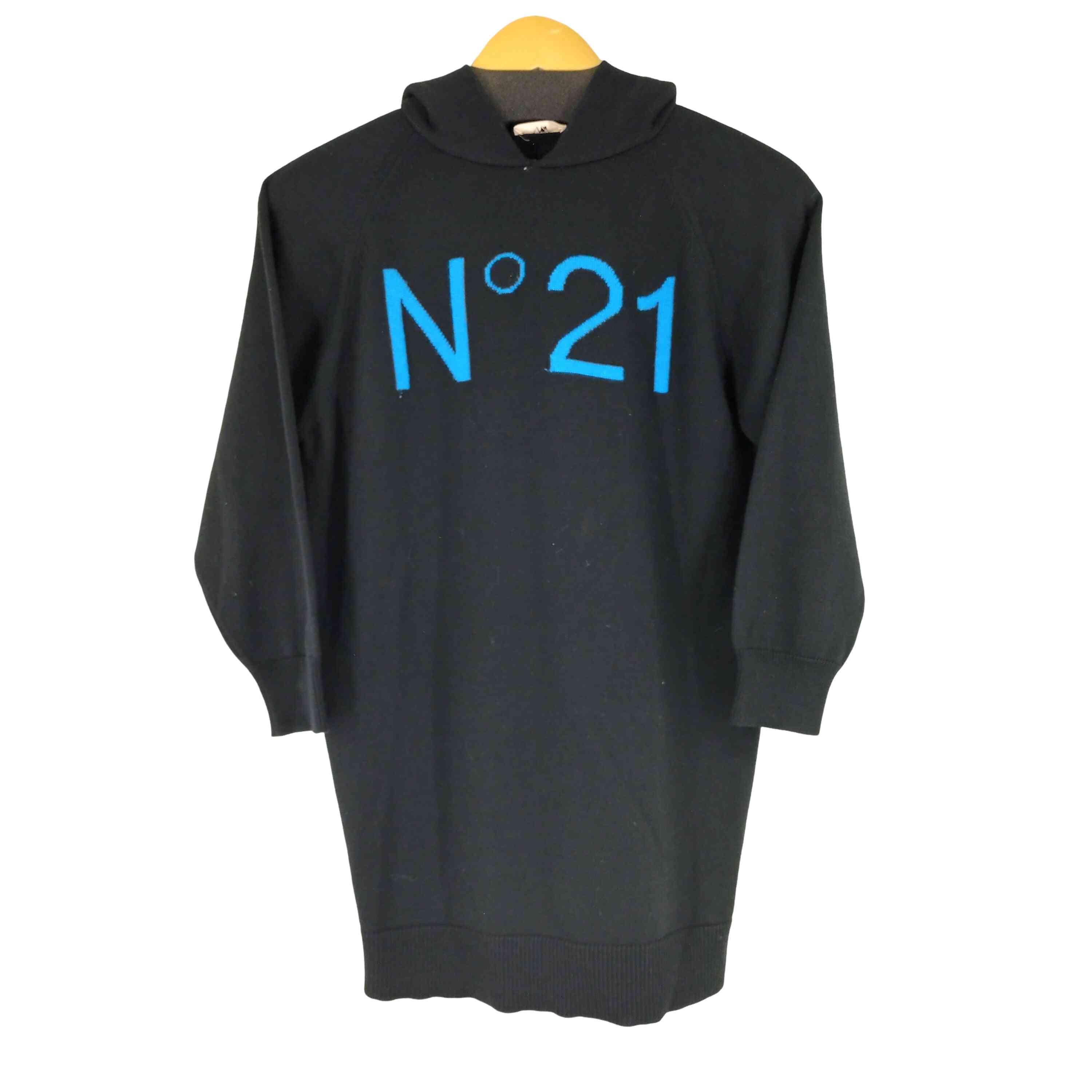 【中古】ヌメロヴェントゥーノ N21 numero ventuno ロゴニットパーカー レディース US：10