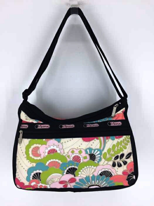 Lesportsac レスポートサック ショルダーバッグ レディース ピンク系 緑系 フローラルプリント Deluxe Everyday Bag 中古 ブランド古着バズストアbazzstore septicin Com