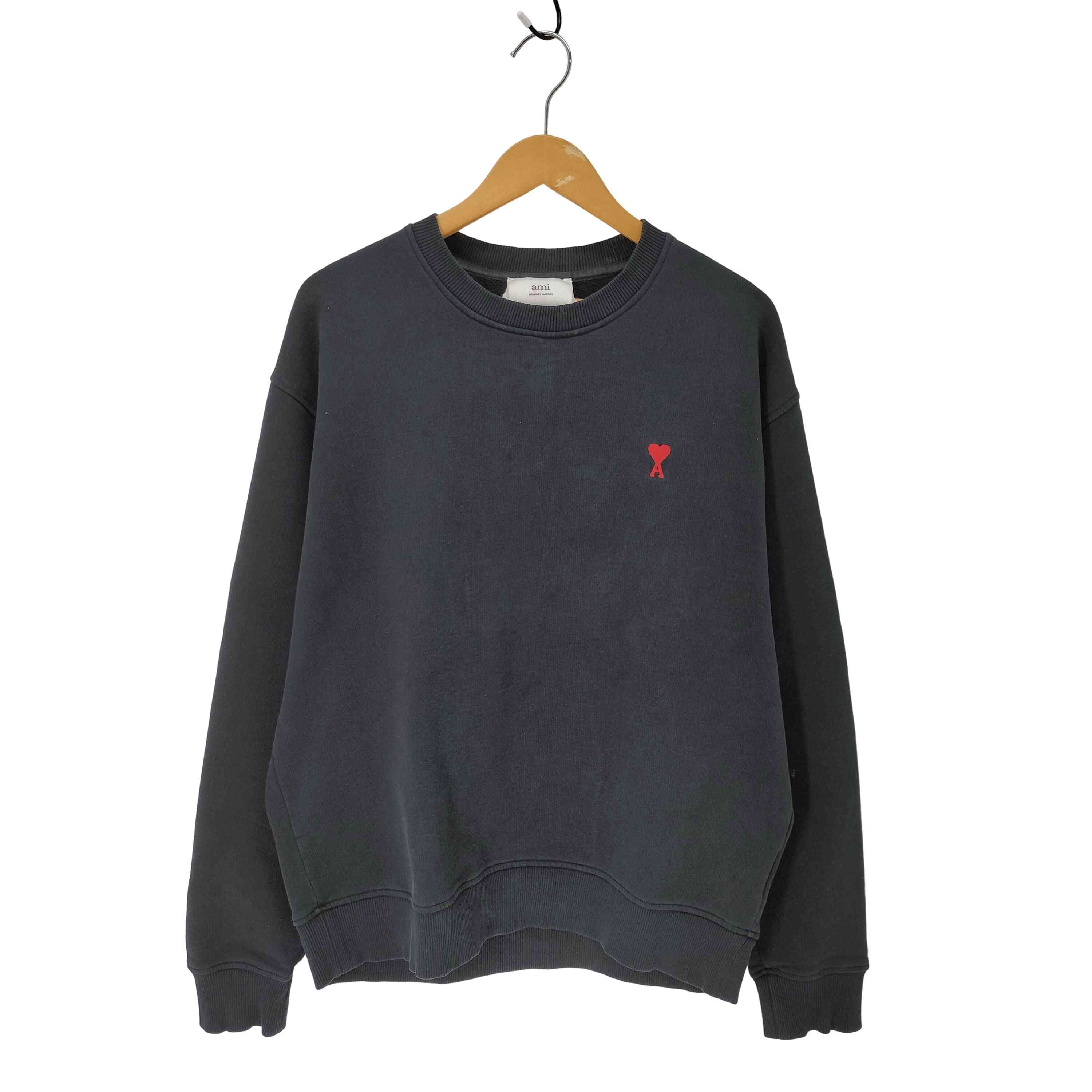 【中古】アミアレクサンドルマテュッシ AMI ALEXANDRE MATTIUSSI DE COEUR SWEATSHIRT 流汗 調教師 メンズ import：XL