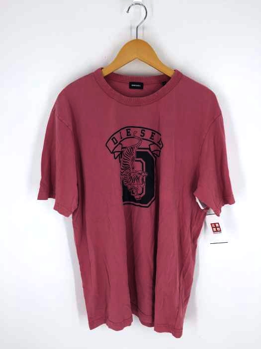 Diesel ディーゼル 乗り組み首っ玉ttシャツ メンズ 兇徒体系 ピンク系 Xl Printed T Just B2 T Shirt 中古 商標名古着バズ舗bazzstore ディーゼル Diesel クルーネックtシャツ メンズxl Printed T Just B2 T Shirt Pasadenasportsnow Com