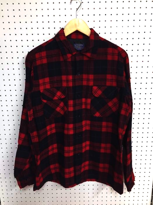 Pendleton ペンドルトン フラップポケット チェックネルyシャツ メンズ トップス 心安いシャツ メンズ Import M 中古 商標古着バズストア Blackfishmarine Com