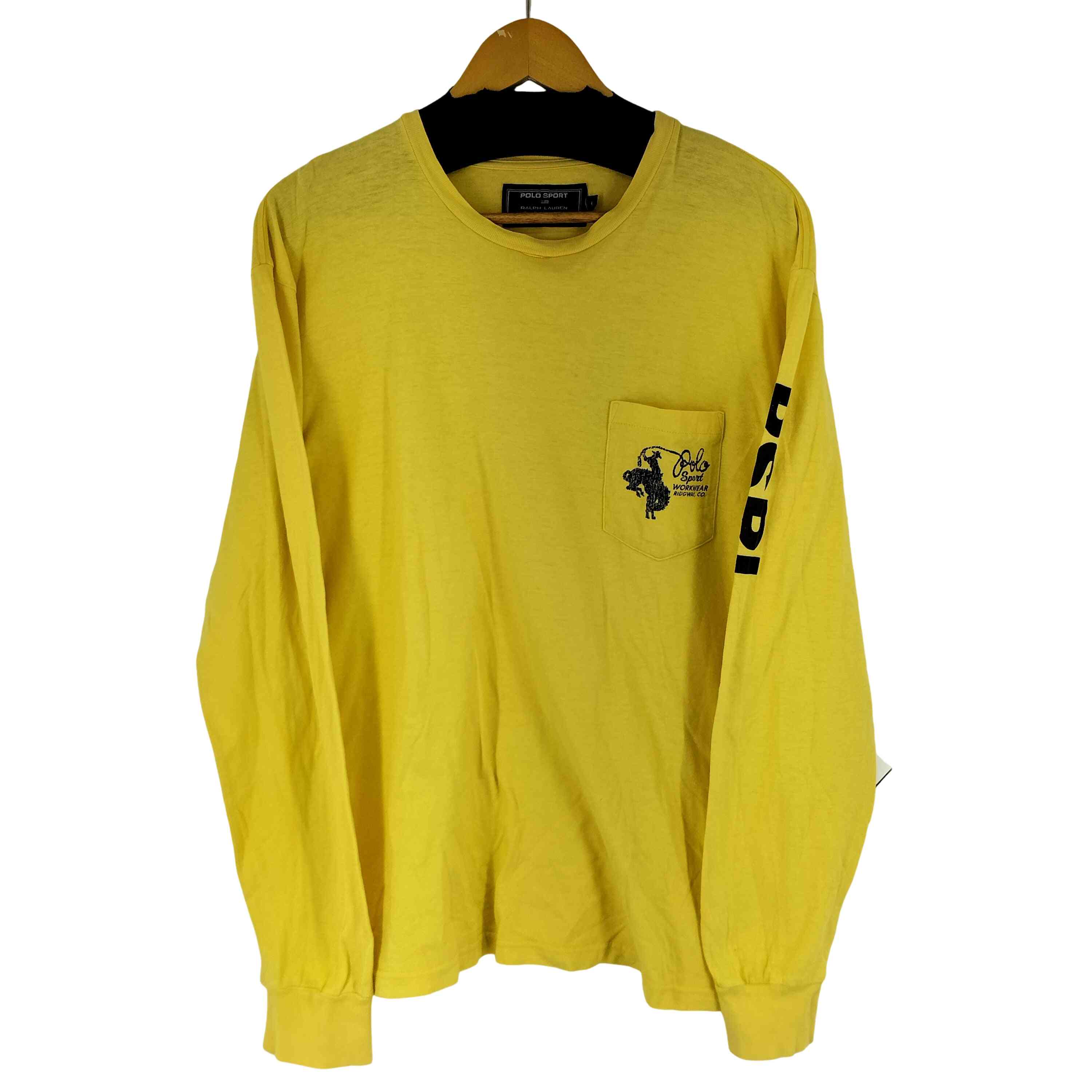 90s ポロスポーツ ラルフローレン ロンT イエロー Lサイズ 楽天市場】90s POLO SPORT Logo S/S Tee 黒 M ポロスポーツ 半袖 T
