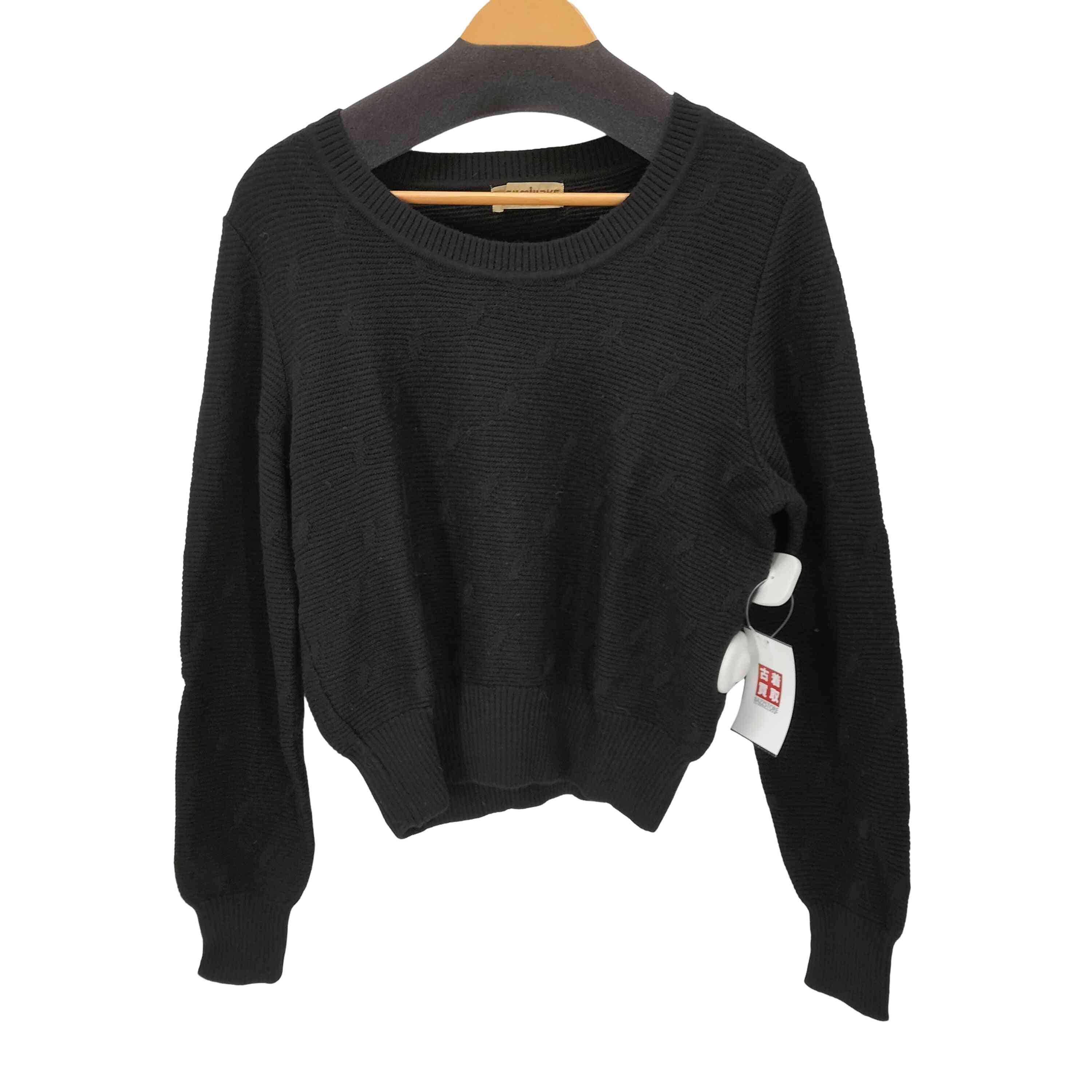 【中古】イッセイミヤケ ISSEY MIYAKE 70-80s オールスタイルタグ 刺繍デザインクロップドニットセーター レディース 表記無 17,658円